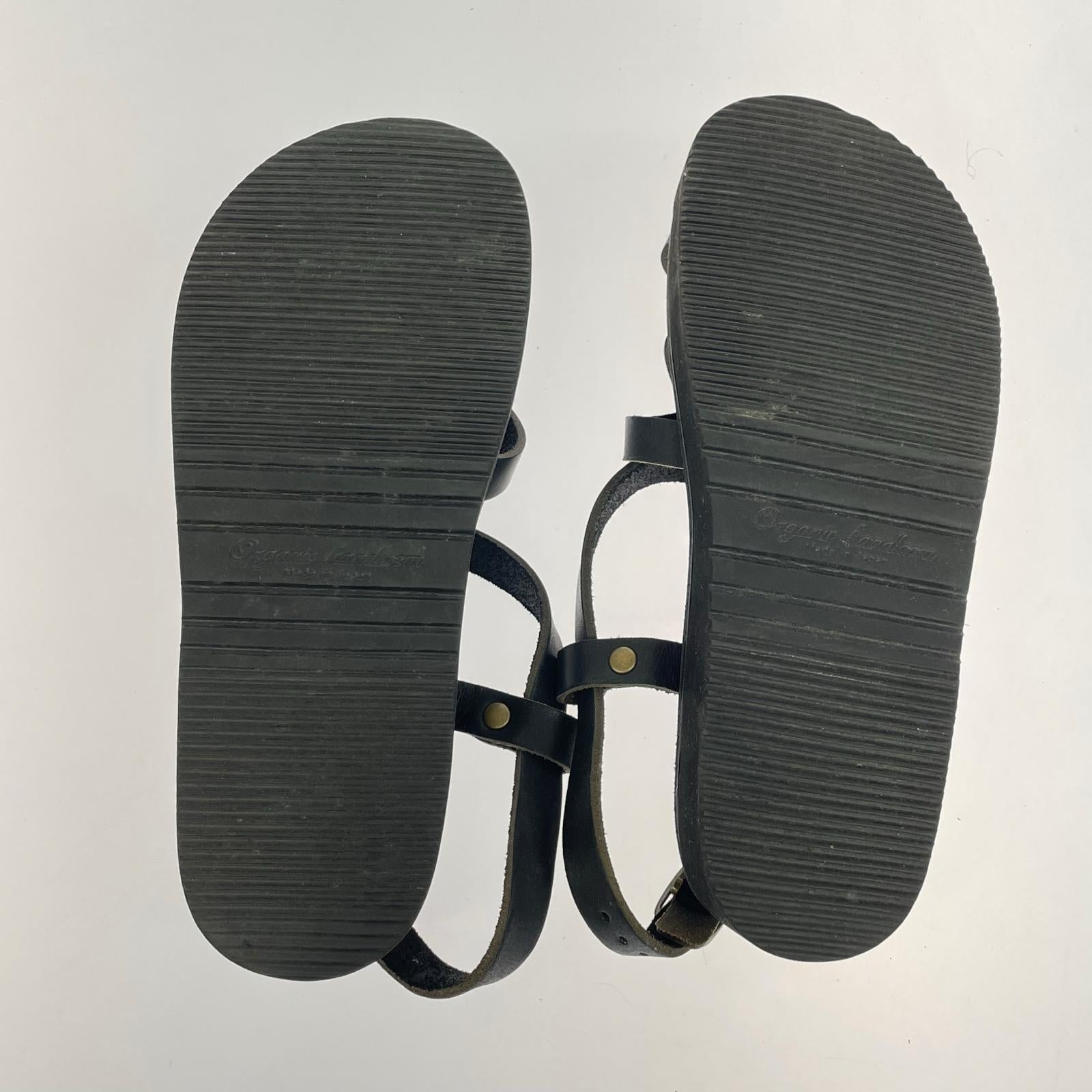 その他靴 organic handloom レザーサンダル 22 BLK ブラック