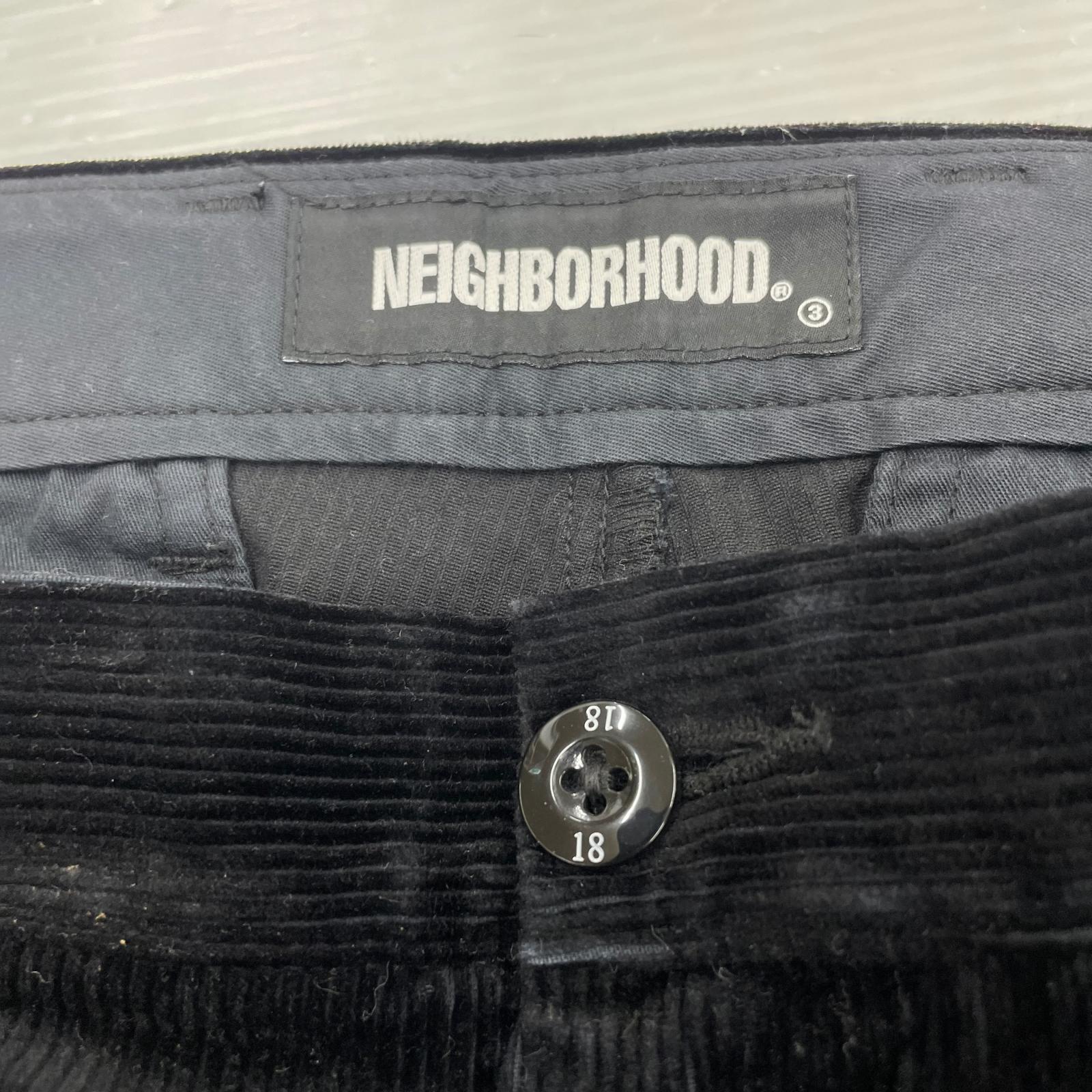 パンツ NEIGHBORHOOD 21AW コーデュロイ 2タック M ブラック
