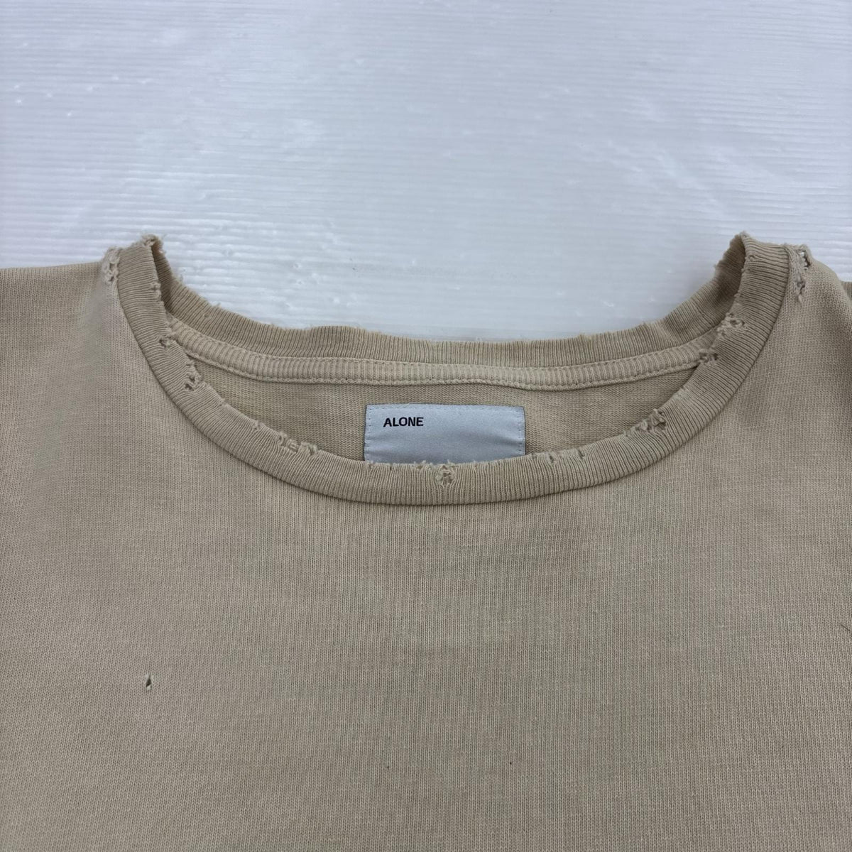 半袖Tシャツ ALONE inc 半袖 スウェット 3 ベージュ