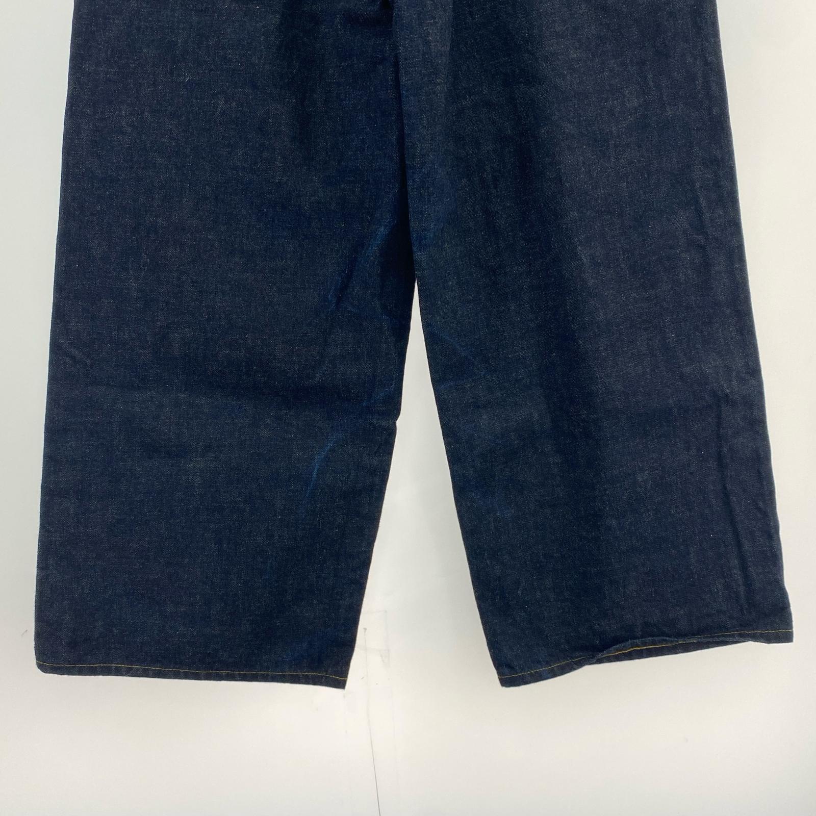 デニムパンツ TATTOO STUDIO YAMADA WIDE STRAIGHT ブルー