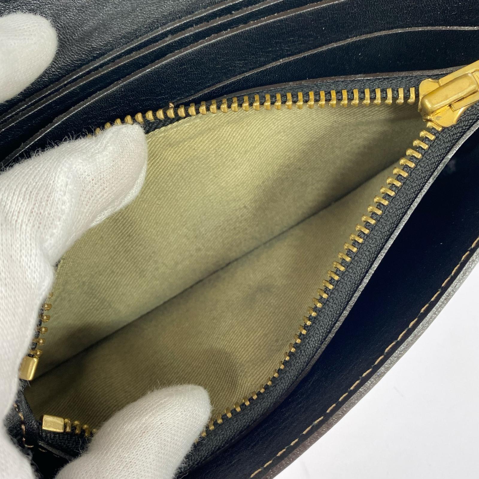 長財布 HALEINE 黒 ブラック
