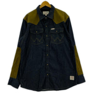 長袖シャツ WRANGLER アドベンチャーシャツ デニム(L) L ブルー