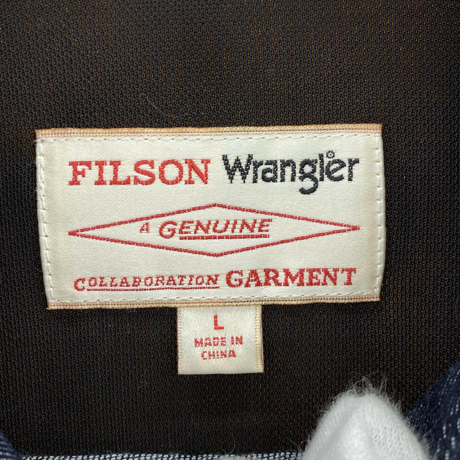 長袖シャツ WRANGLER アドベンチャーシャツ デニム(L) L ブルー