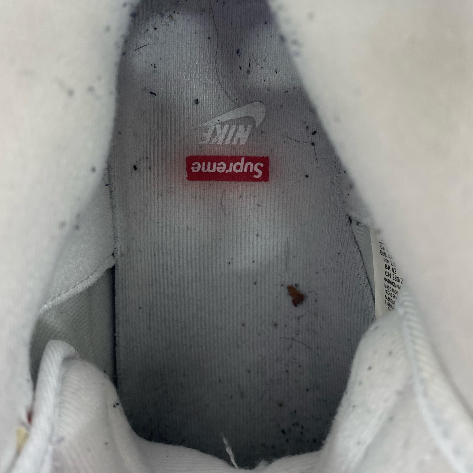 スニーカー Air Force 1 Mid×Supreme 28cm 28cm (US10 UK9 1/2 EU46) ホワイト