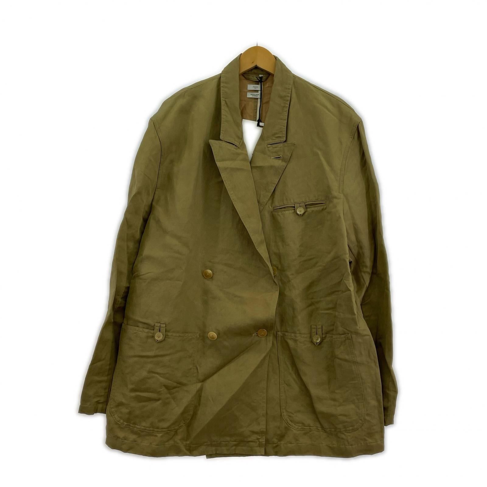ジャケット YOKE 26SS Linen Silk Kersey Double Breasted Blezer ダブルジャケット 3 カーキ 3 カーキ