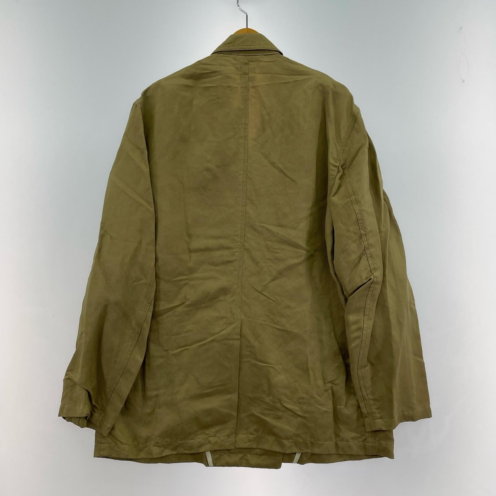 ジャケット YOKE 26SS Linen Silk Kersey Double Breasted Blezer ダブルジャケット 3 カーキ 3 カーキ
