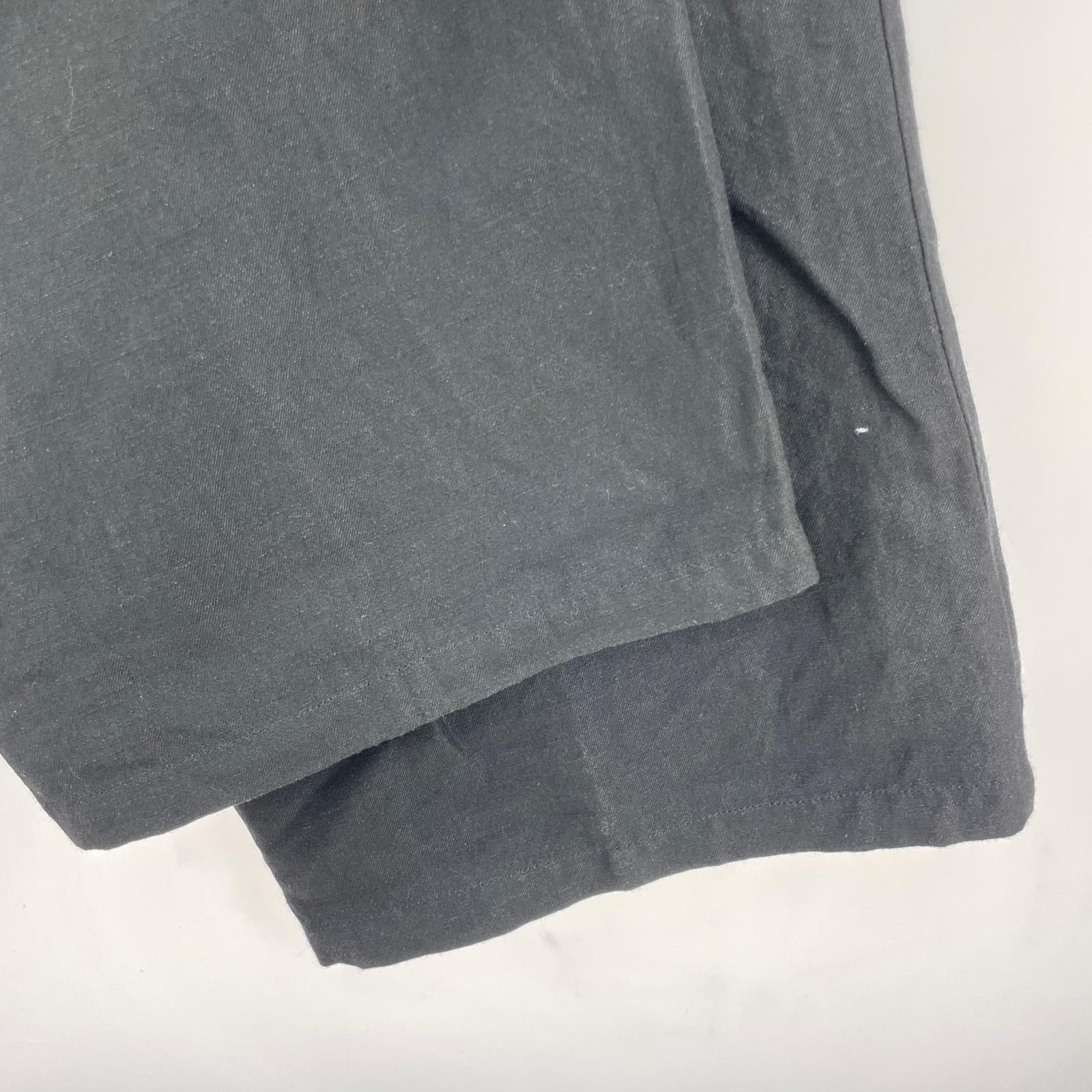 パンツ ANCELLM 25SS W/L WIDE EASY TUCK SLACKS イージースラックス 1 ブラック 1 ブラック
