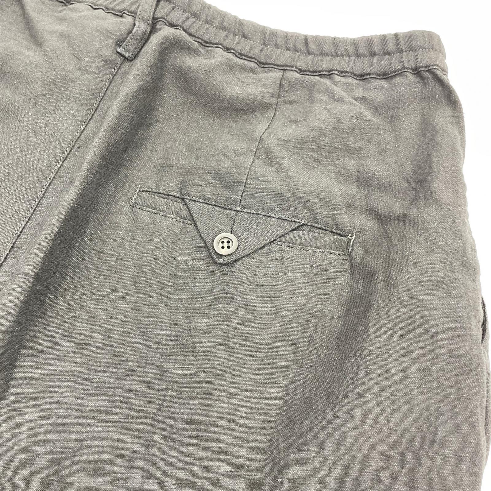 パンツ ANCELLM 25SS W/L WIDE EASY TUCK SLACKS イージースラックス 1 ブラック 1 ブラック