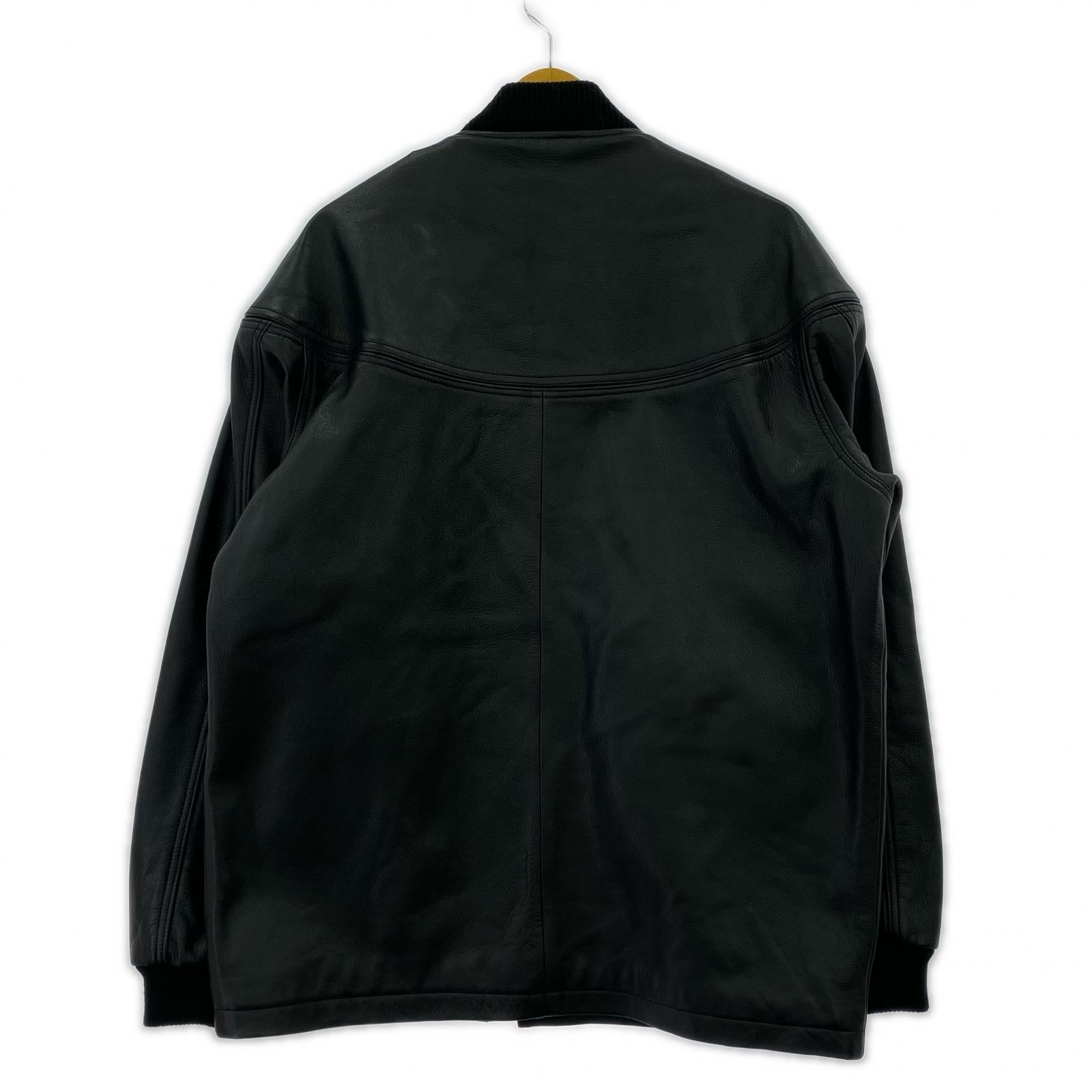 レザージャケット sams motorcycle 牛革 レザーダービージャケット S ブラック