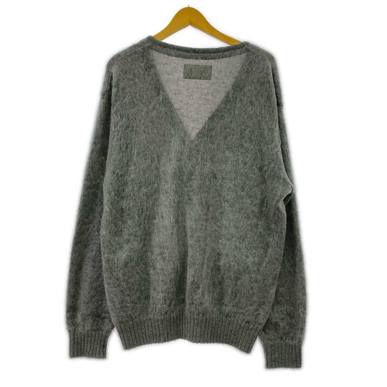 カーディガン premium mohair knit cardigan 本店限定 M グレー