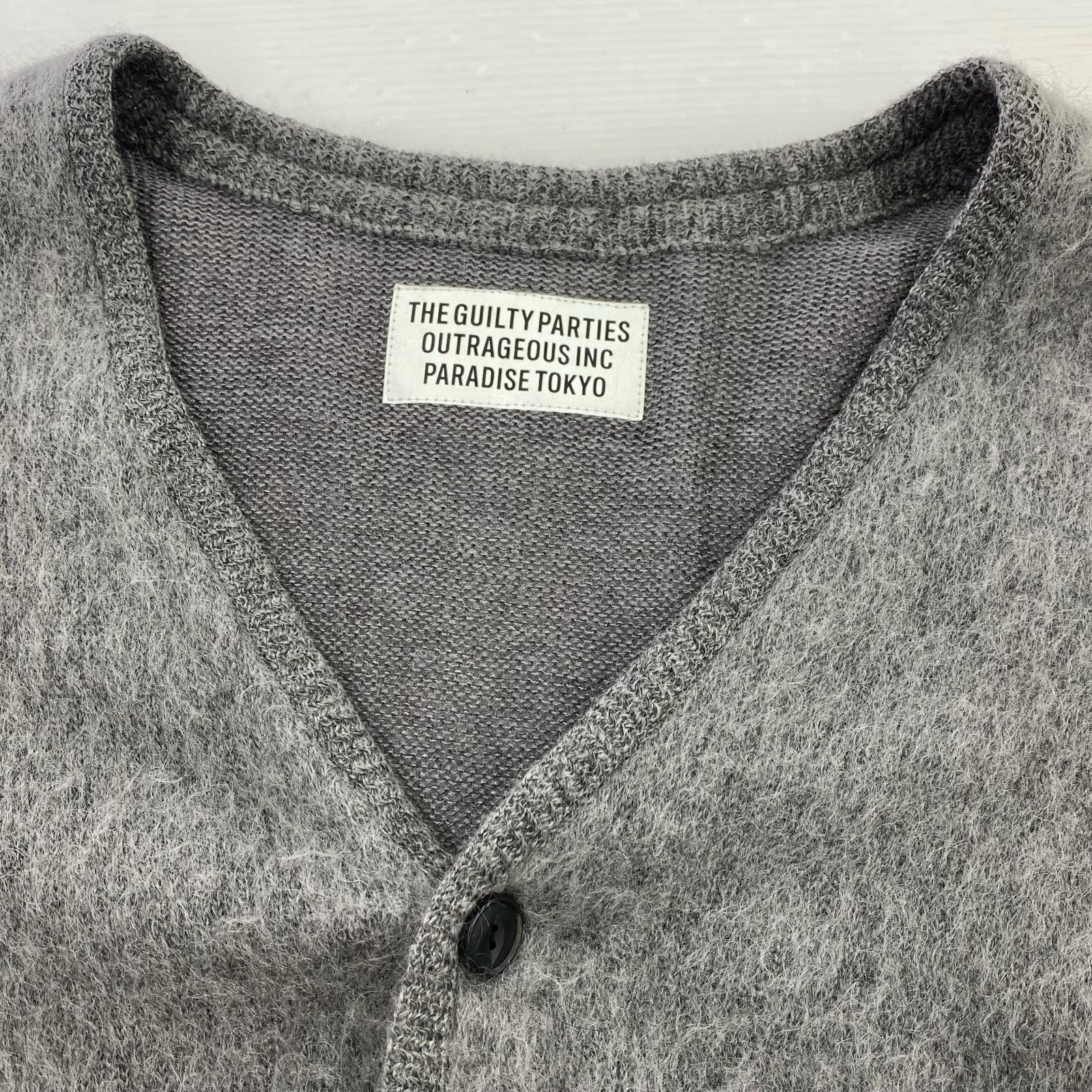 カーディガン premium mohair knit cardigan 本店限定 M グレー