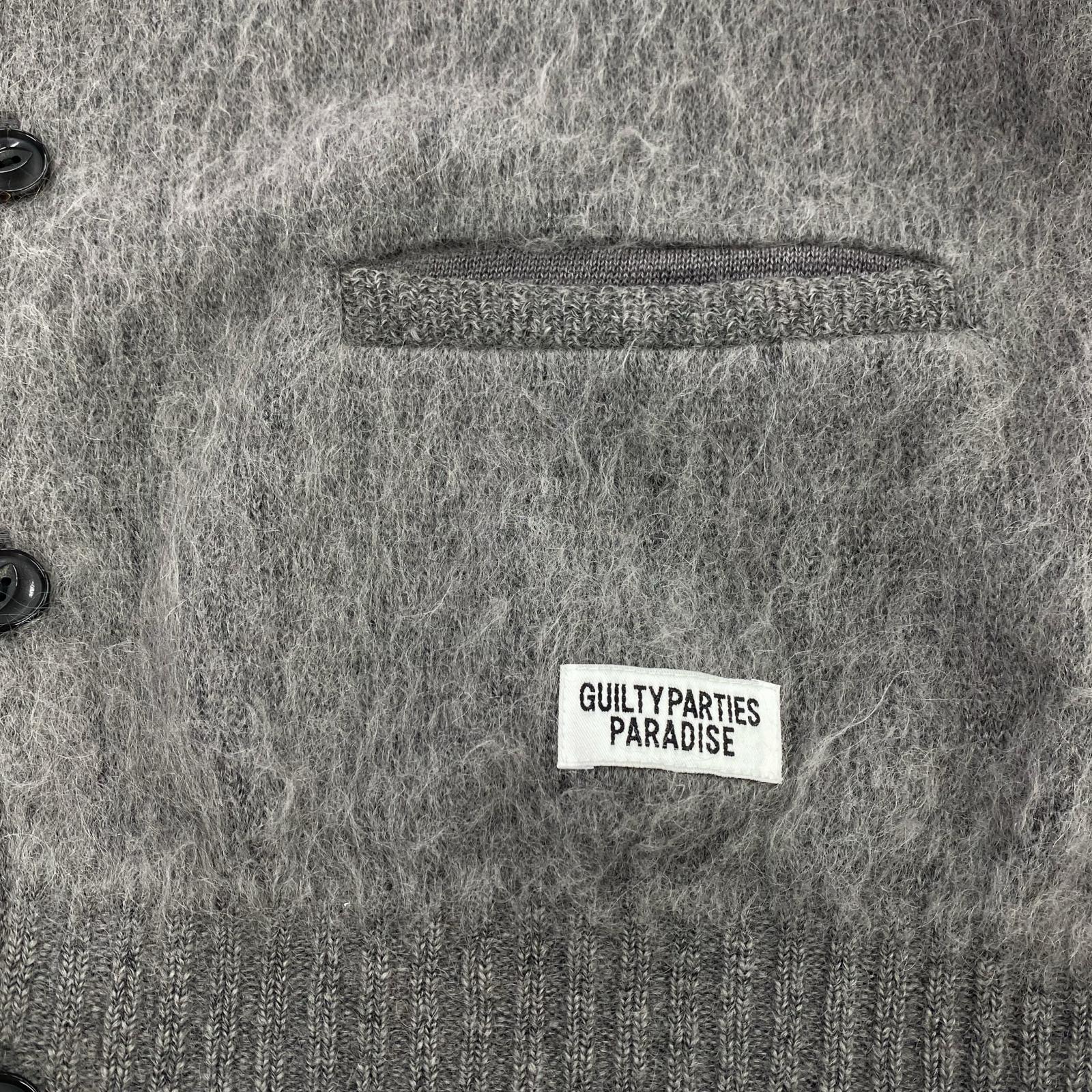 カーディガン premium mohair knit cardigan 本店限定 M グレー