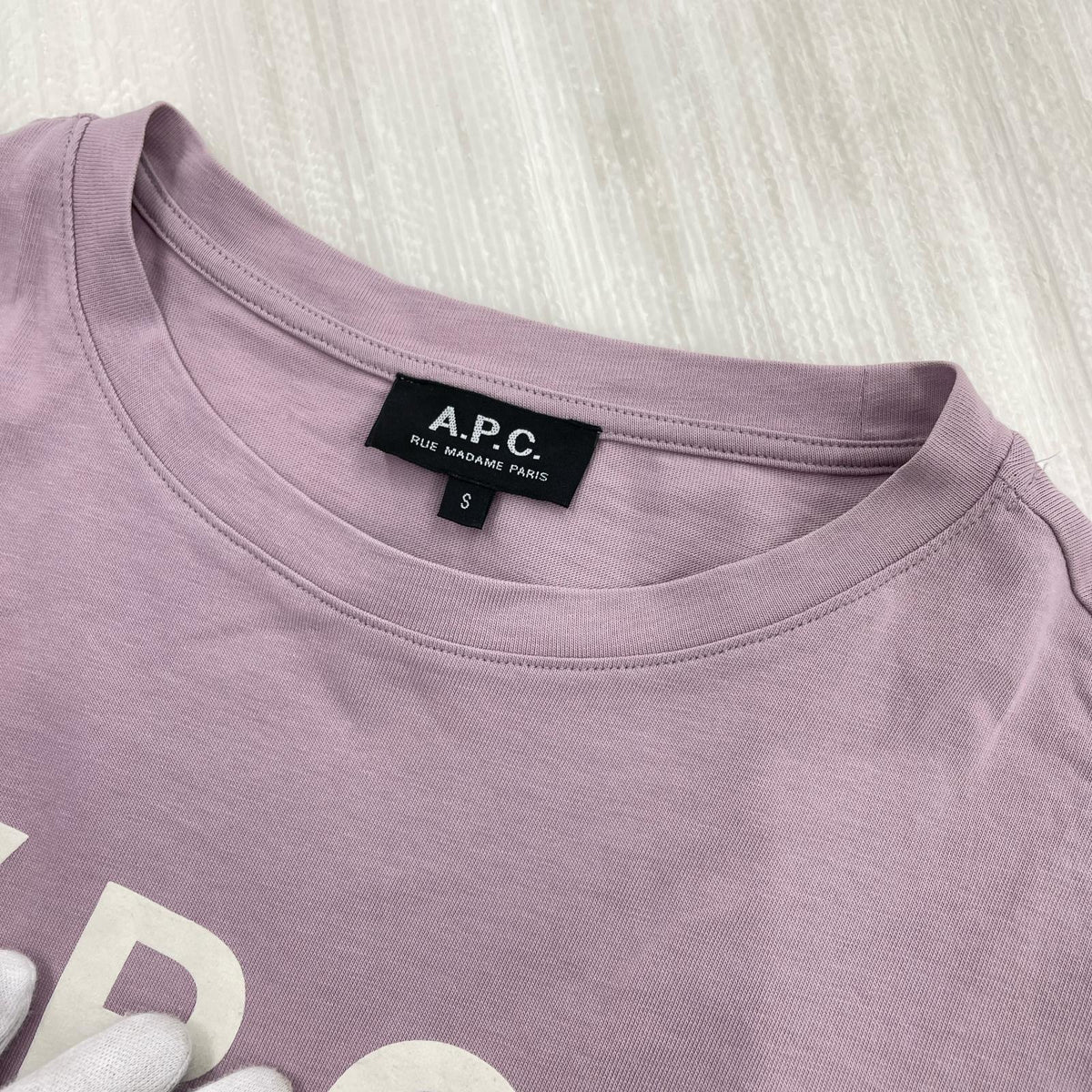半袖Tシャツ A反転ロゴ/S/パープル S パープル
