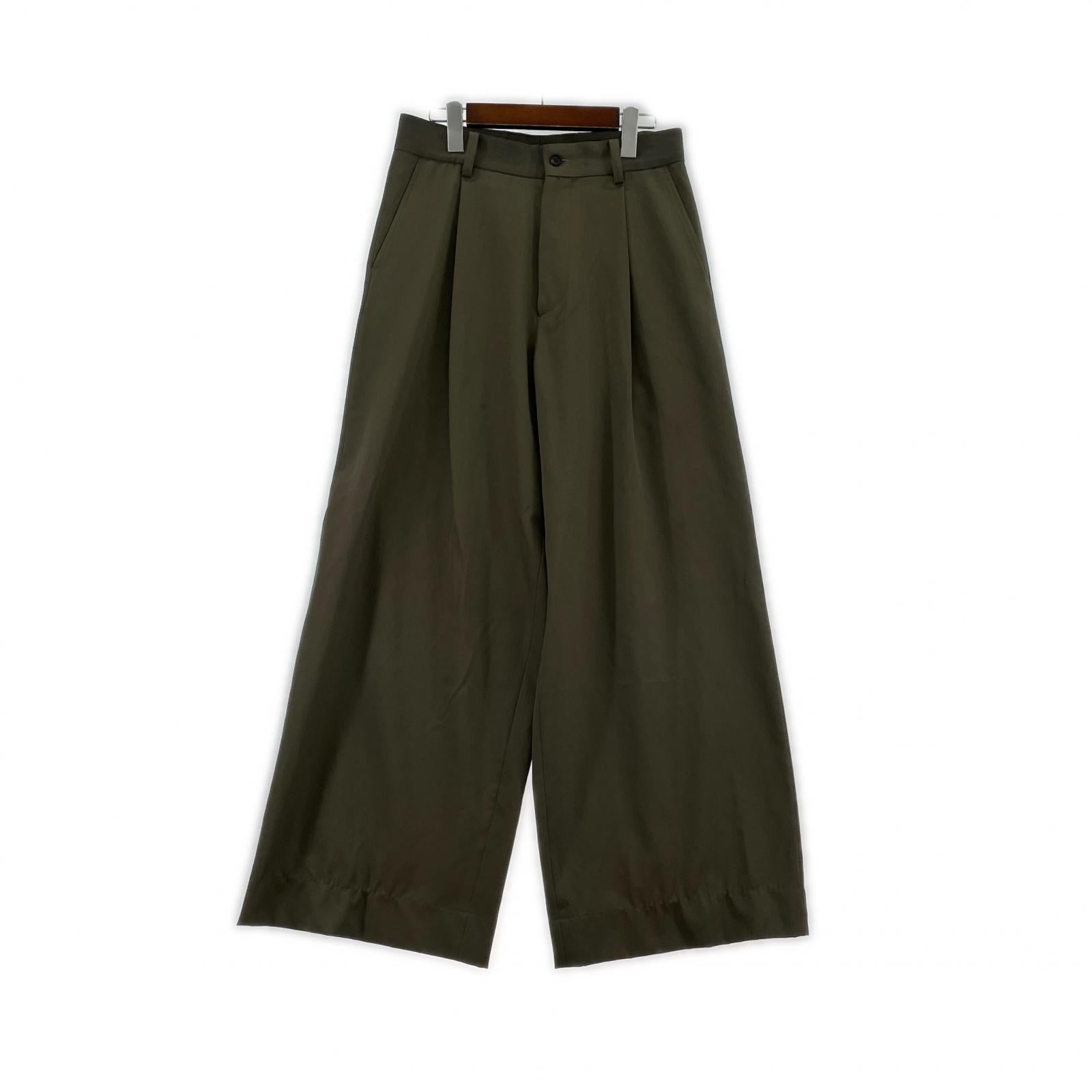 パンツ ssstein EXTRA WIDE TROUSERS (S S カーキ