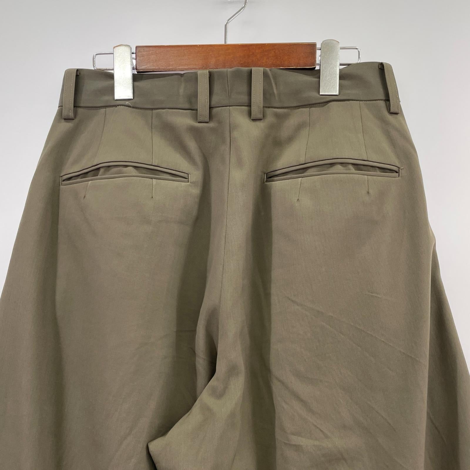 パンツ ssstein EXTRA WIDE TROUSERS (S S カーキ