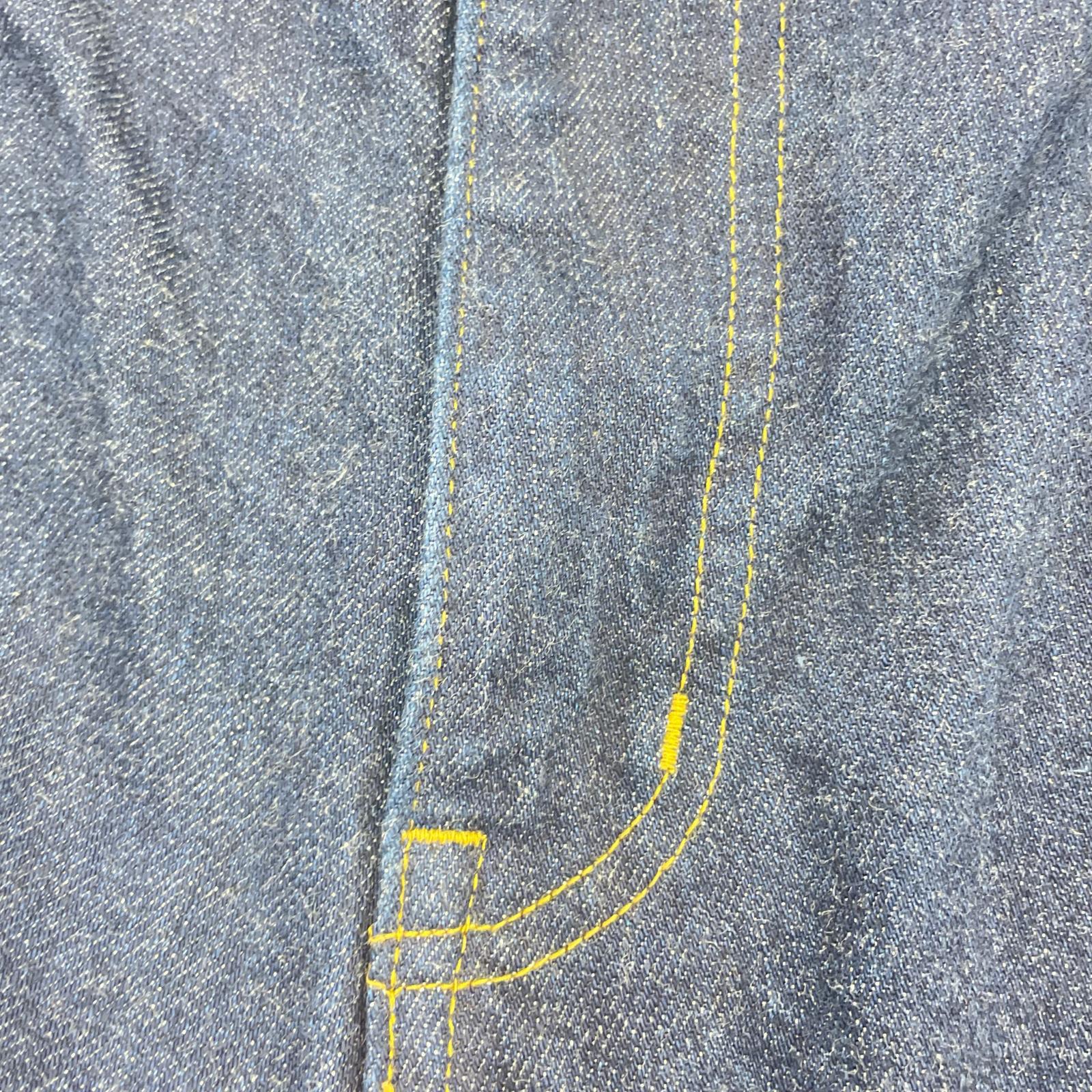 デニムパンツ Denim 3pleated Wide-leg Trousers (3) 3 ネイビー
