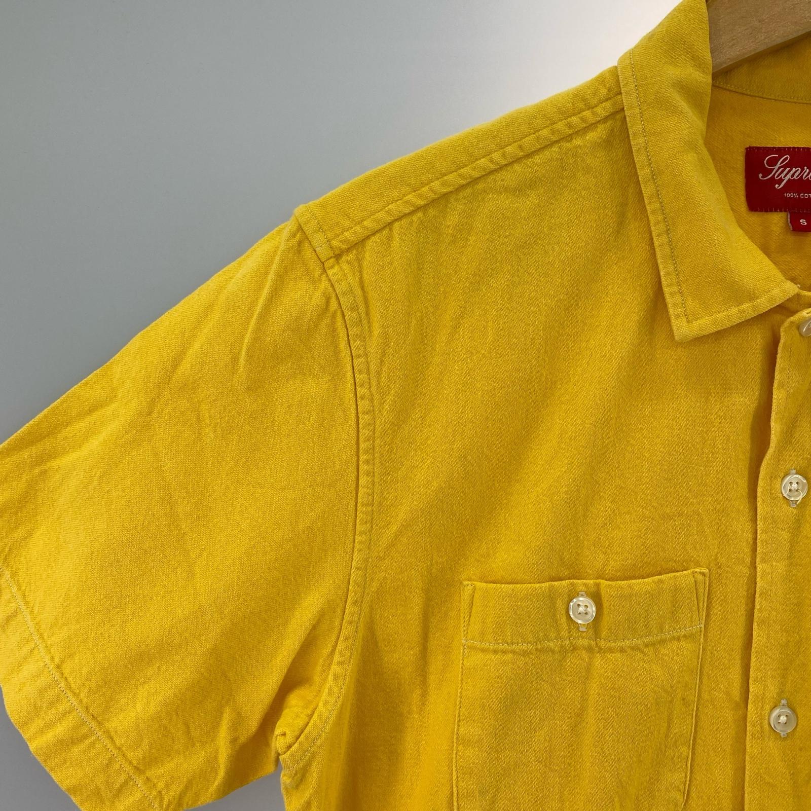 半袖シャツ 15SS/Classic Logo Denim Shirt/S/イエロー S イエロー