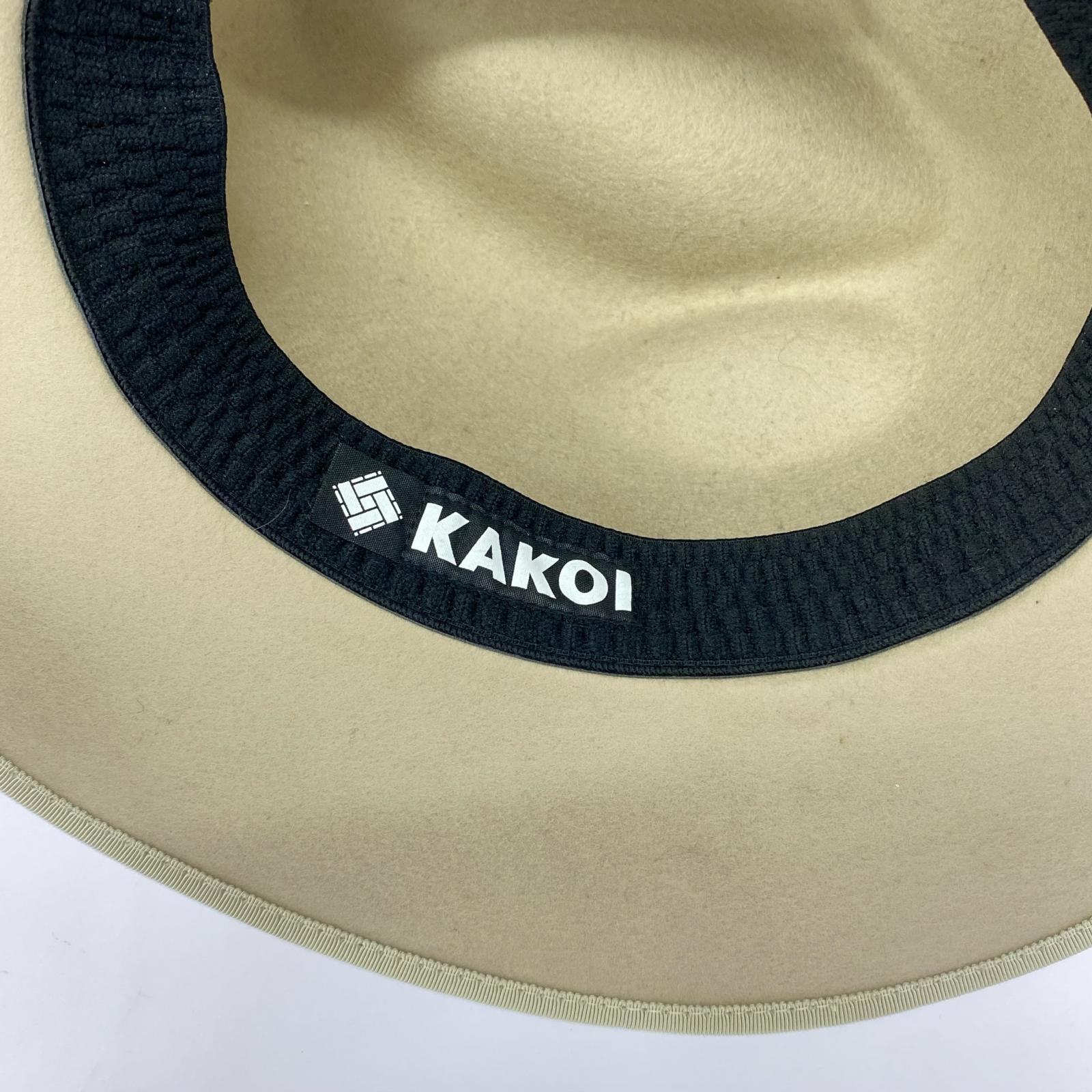 ハット KAKOI/中折れハット ベージュ