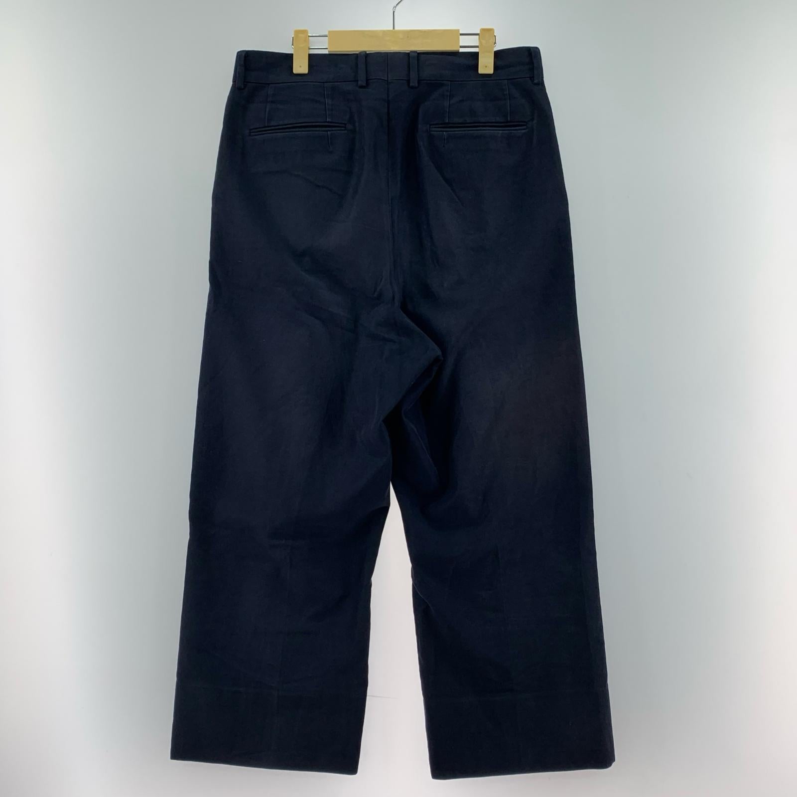 パンツ NEAT Cotton Cashmere Moleskin Wide 紺 (48) 48 ネイビー