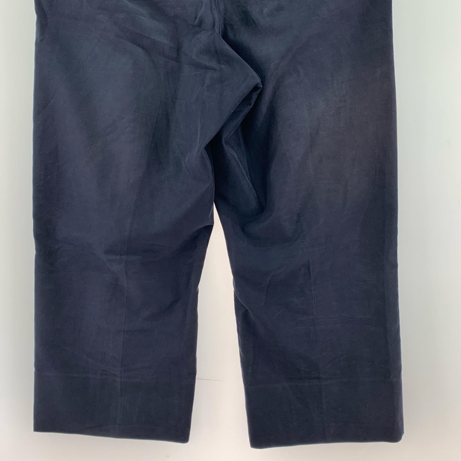パンツ NEAT Cotton Cashmere Moleskin Wide 紺 (48) 48 ネイビー