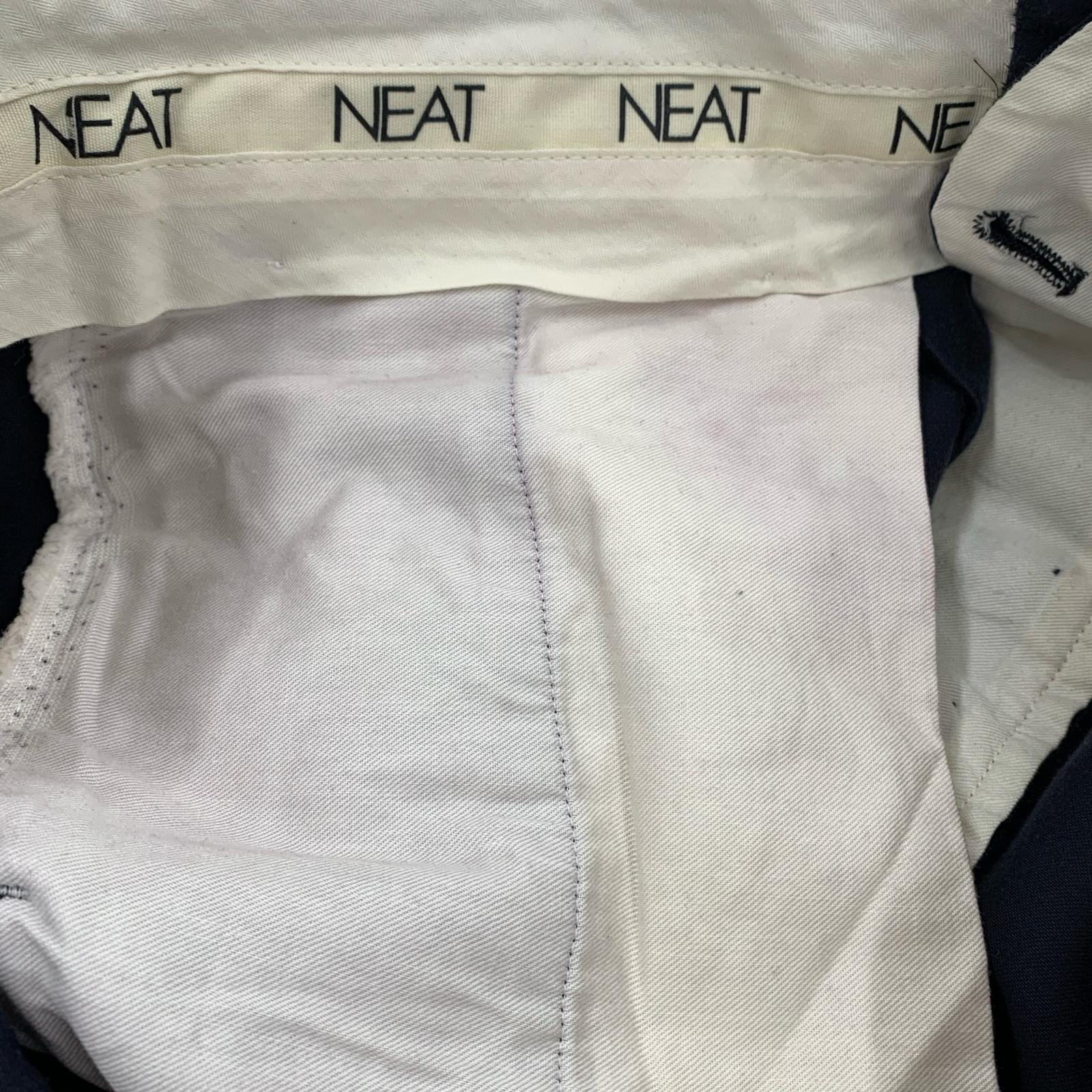 パンツ NEAT Cotton Cashmere Moleskin Wide 紺 (48) 48 ネイビー