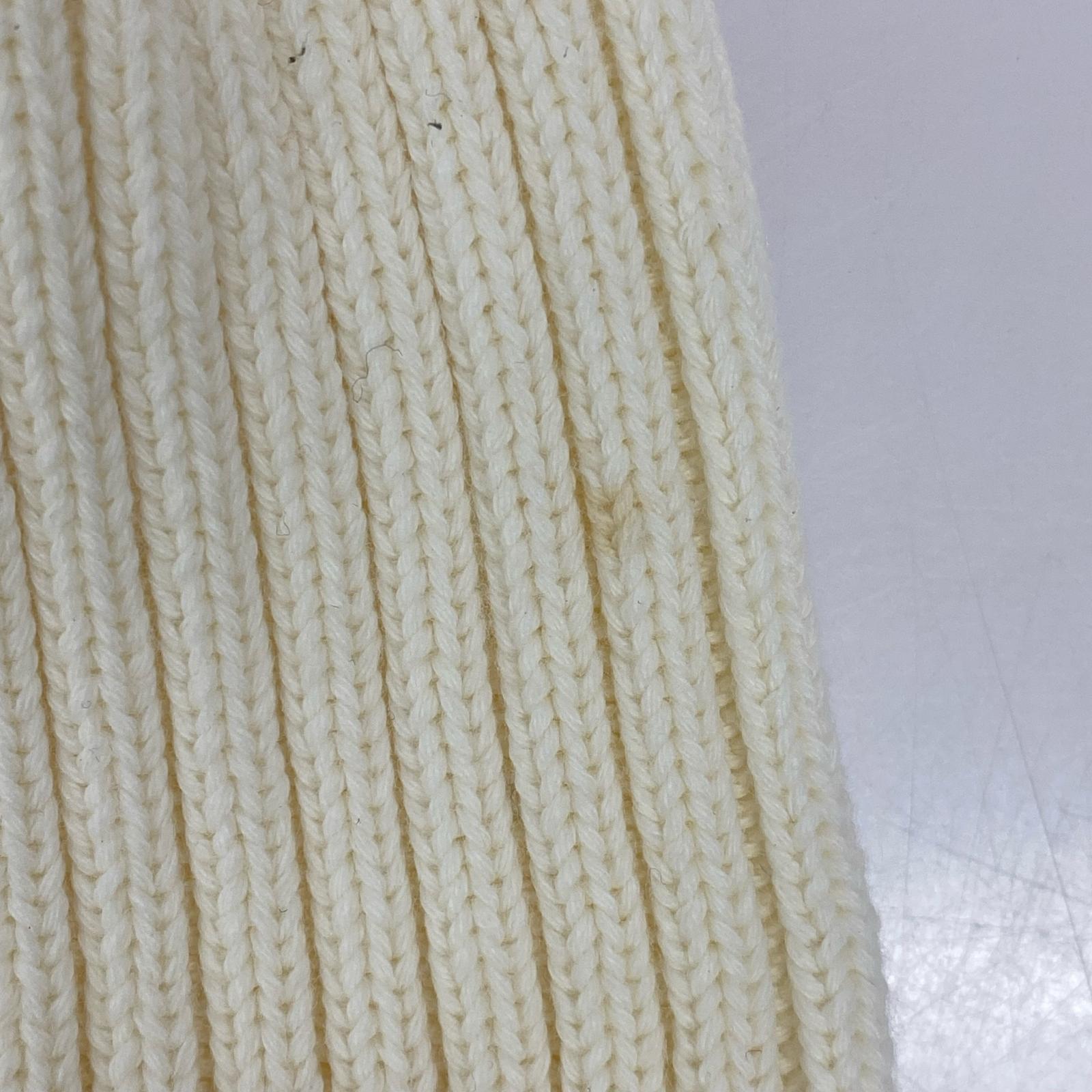 ニットキャップ Overdyed Ribbed Beanie ホワイト