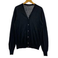 Virgin Wool Cardigan 48 BLK
