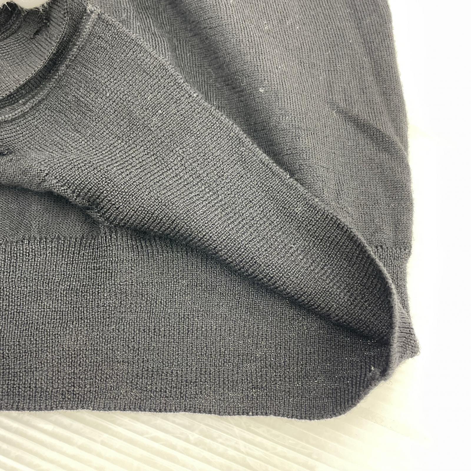 Virgin Wool Cardigan 48 BLK