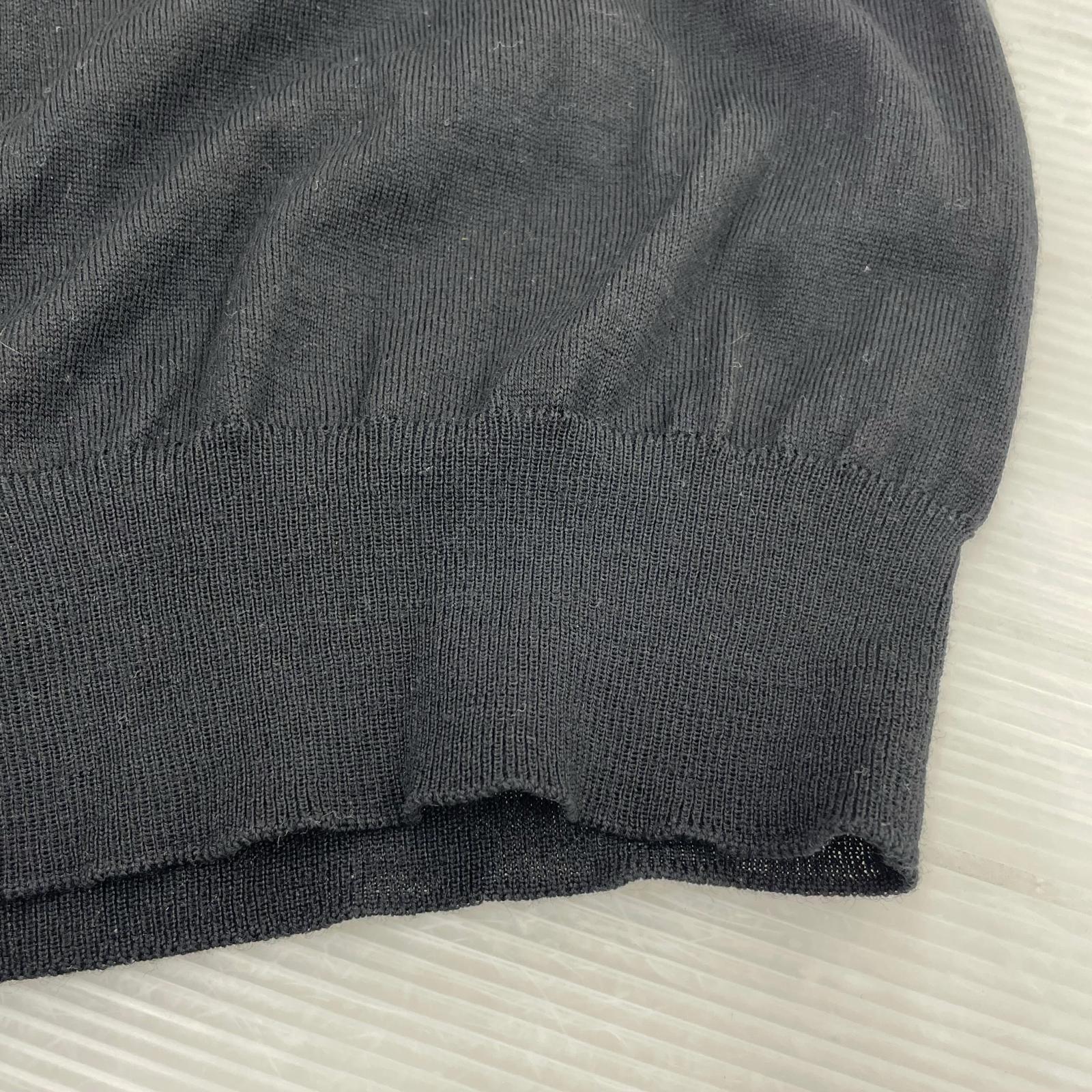 Virgin Wool Cardigan 48 BLK