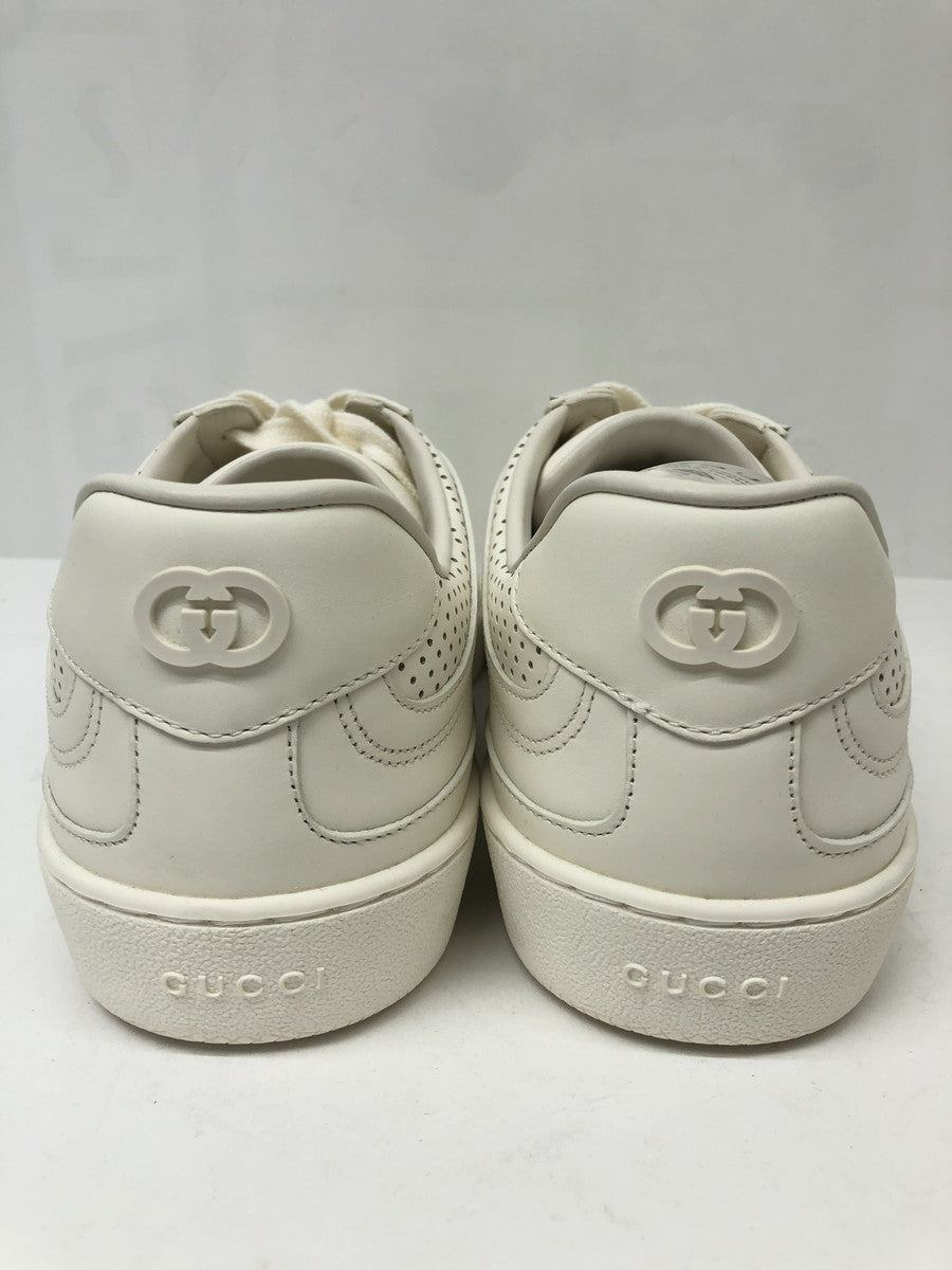 Interlocking G White Leather