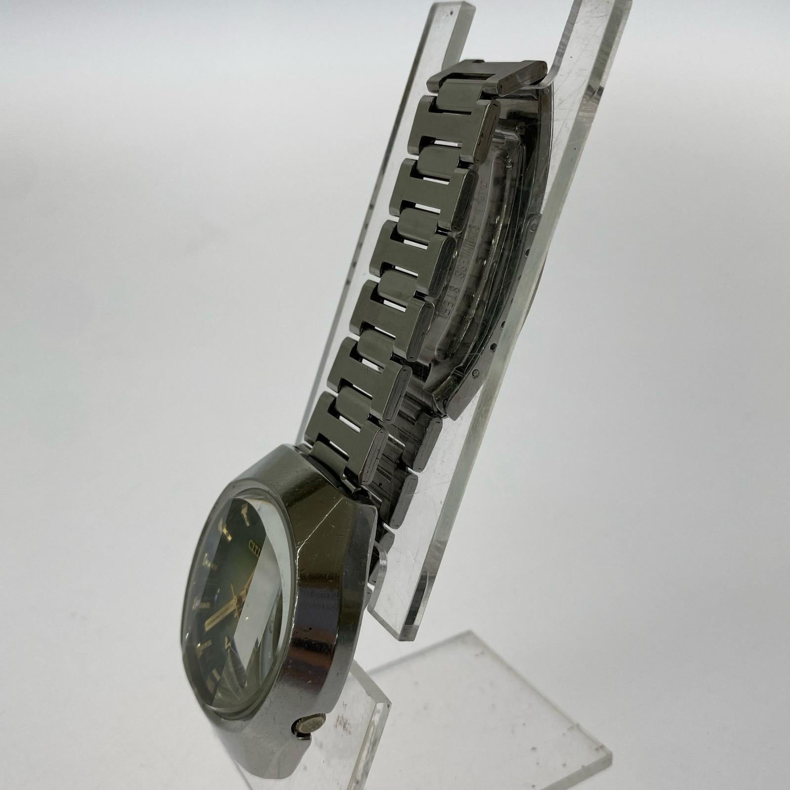腕時計 CITIZEN 70s SEVEN STAR V2 デイデイト カットガラス 腕時計 AT シルバー