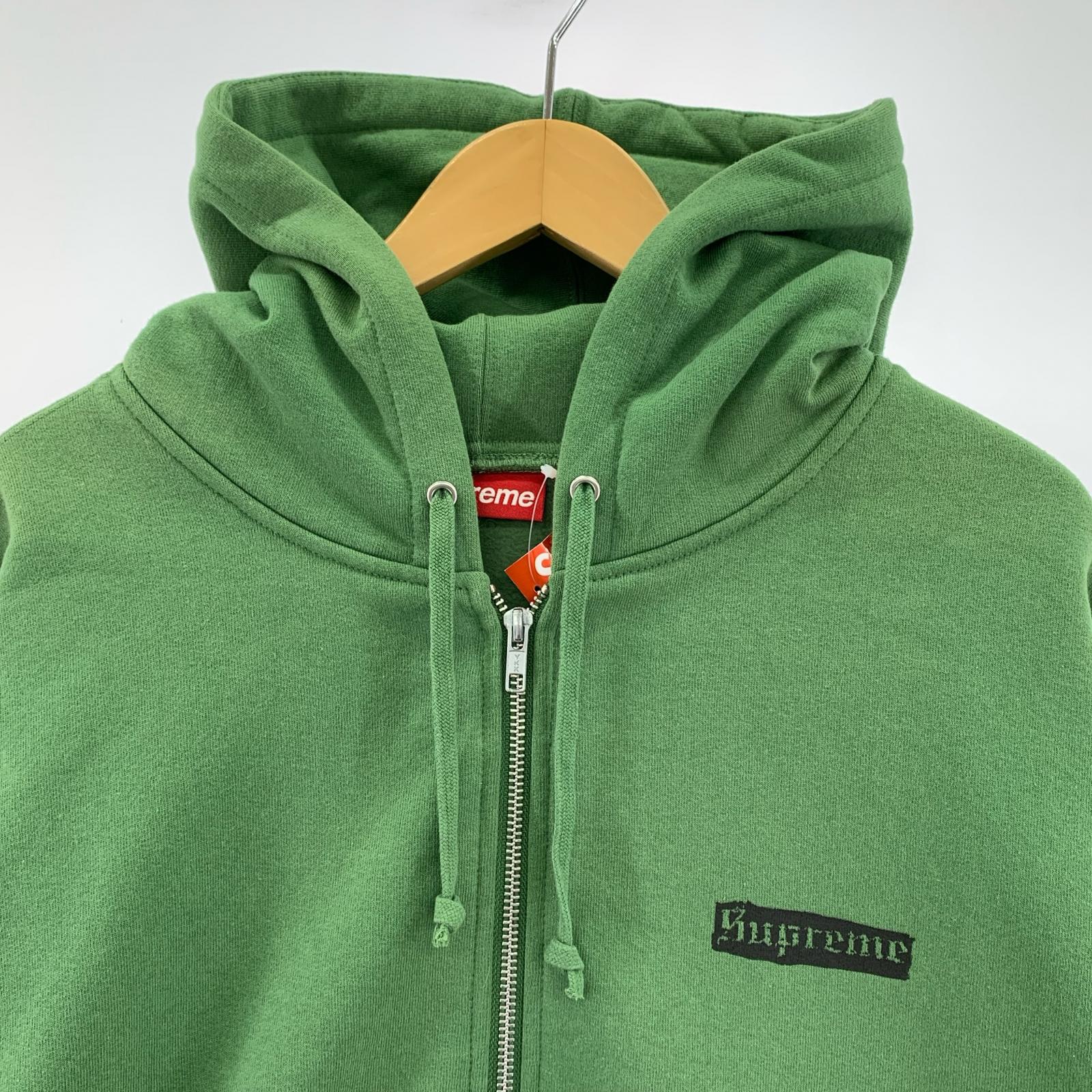 パーカー Supreme 24SS Spread Zip Up Hooded Sweatshirt L グリーン