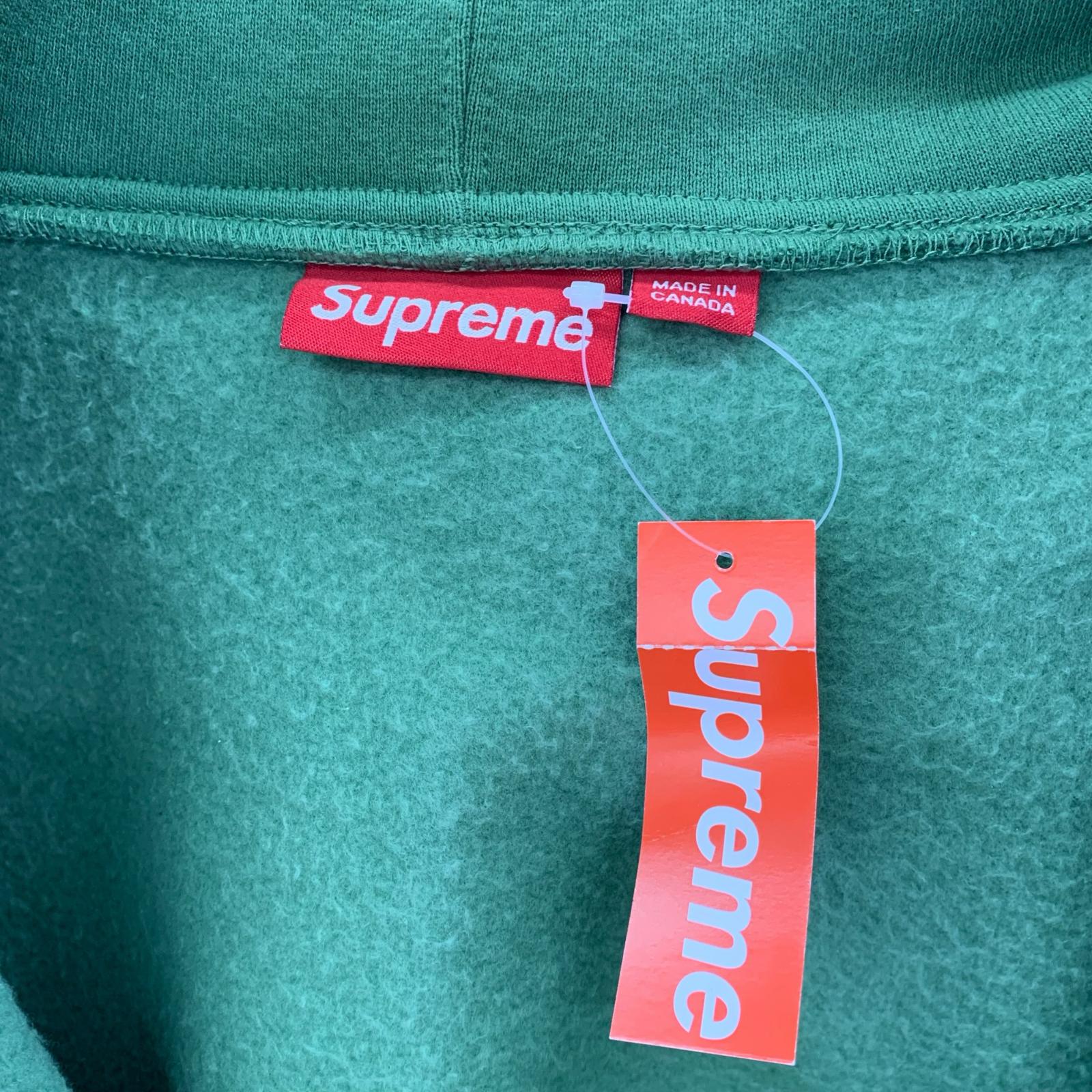 パーカー Supreme 24SS Spread Zip Up Hooded Sweatshirt L グリーン