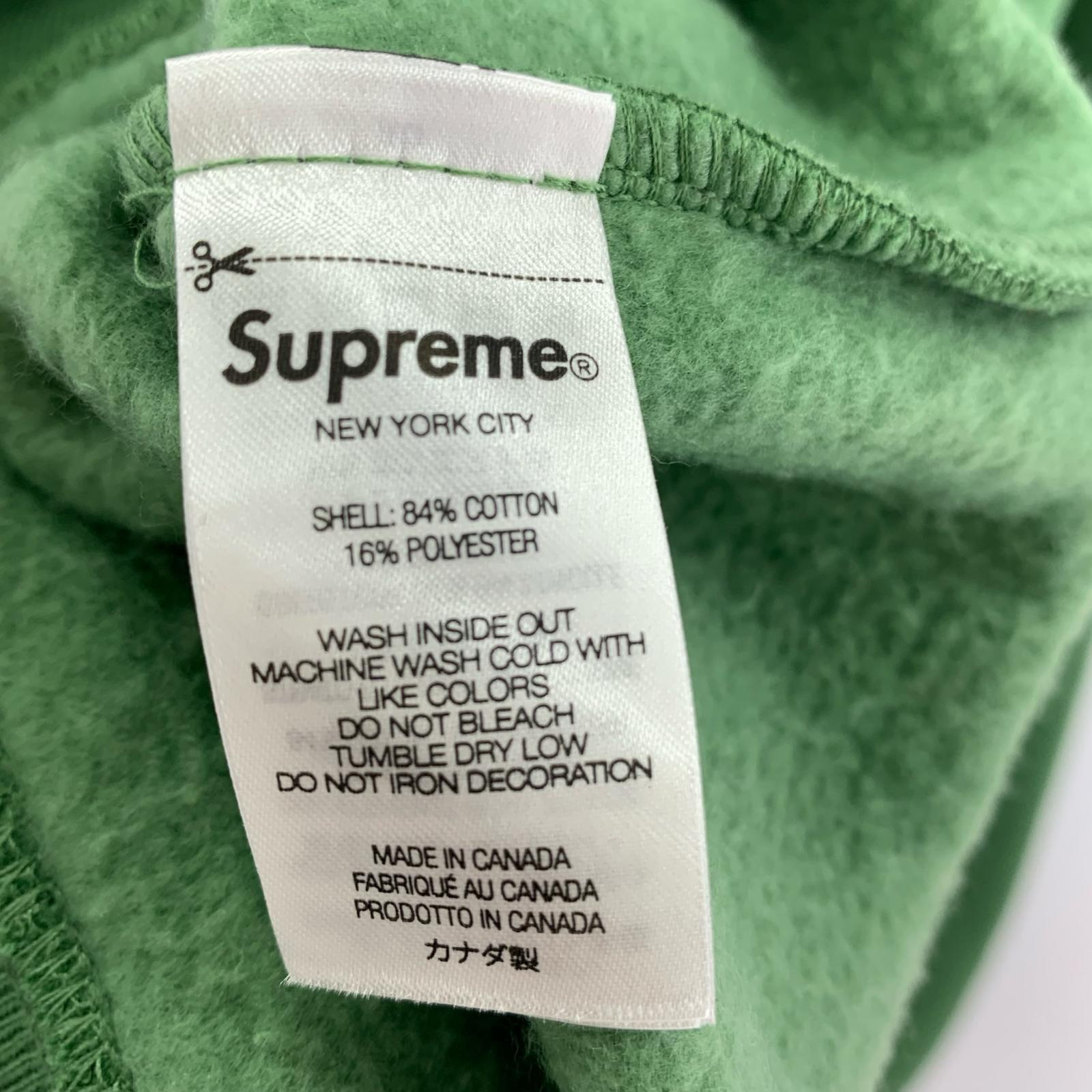 パーカー Supreme 24SS Spread Zip Up Hooded Sweatshirt L グリーン