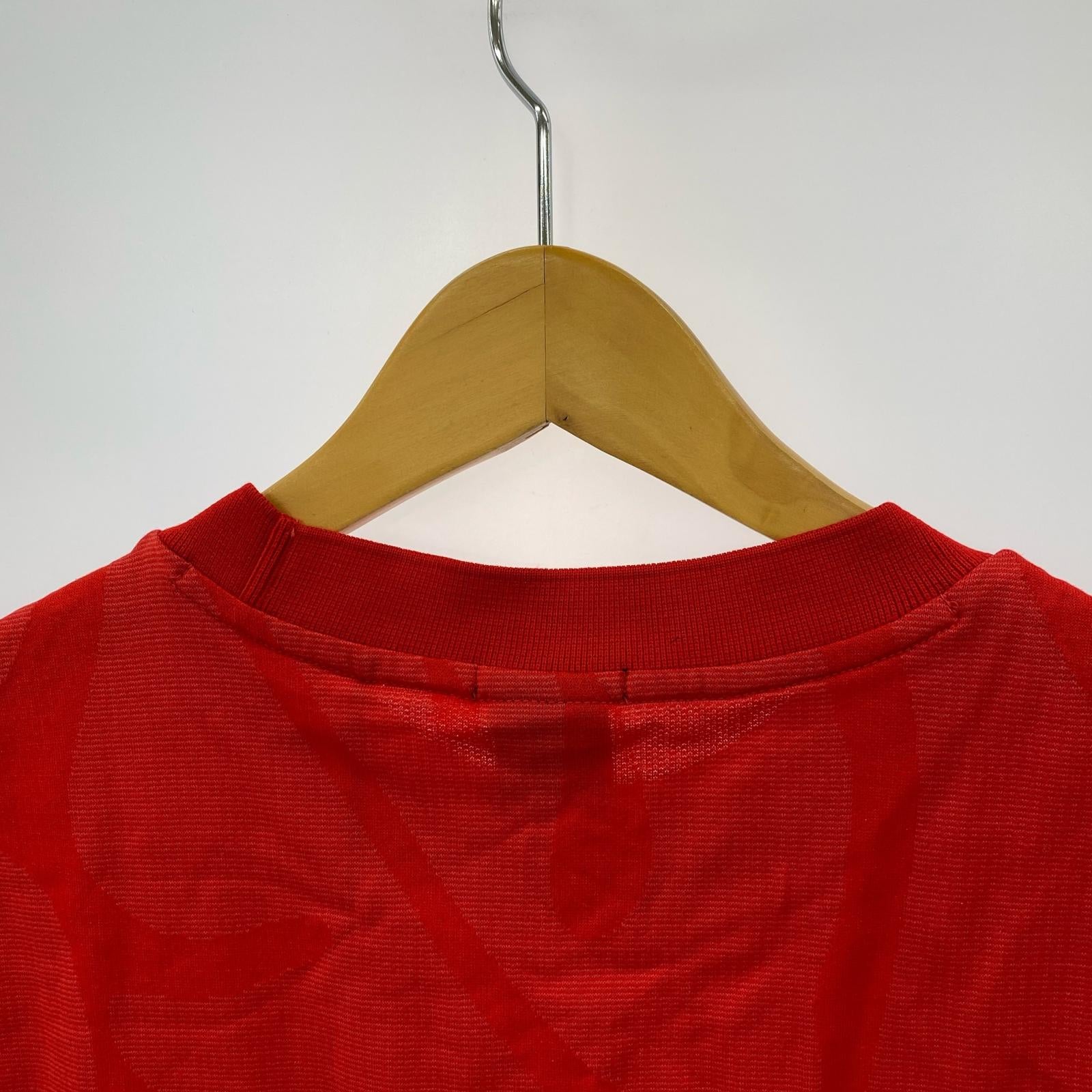 半袖Tシャツ 総柄 赤 M レッド
