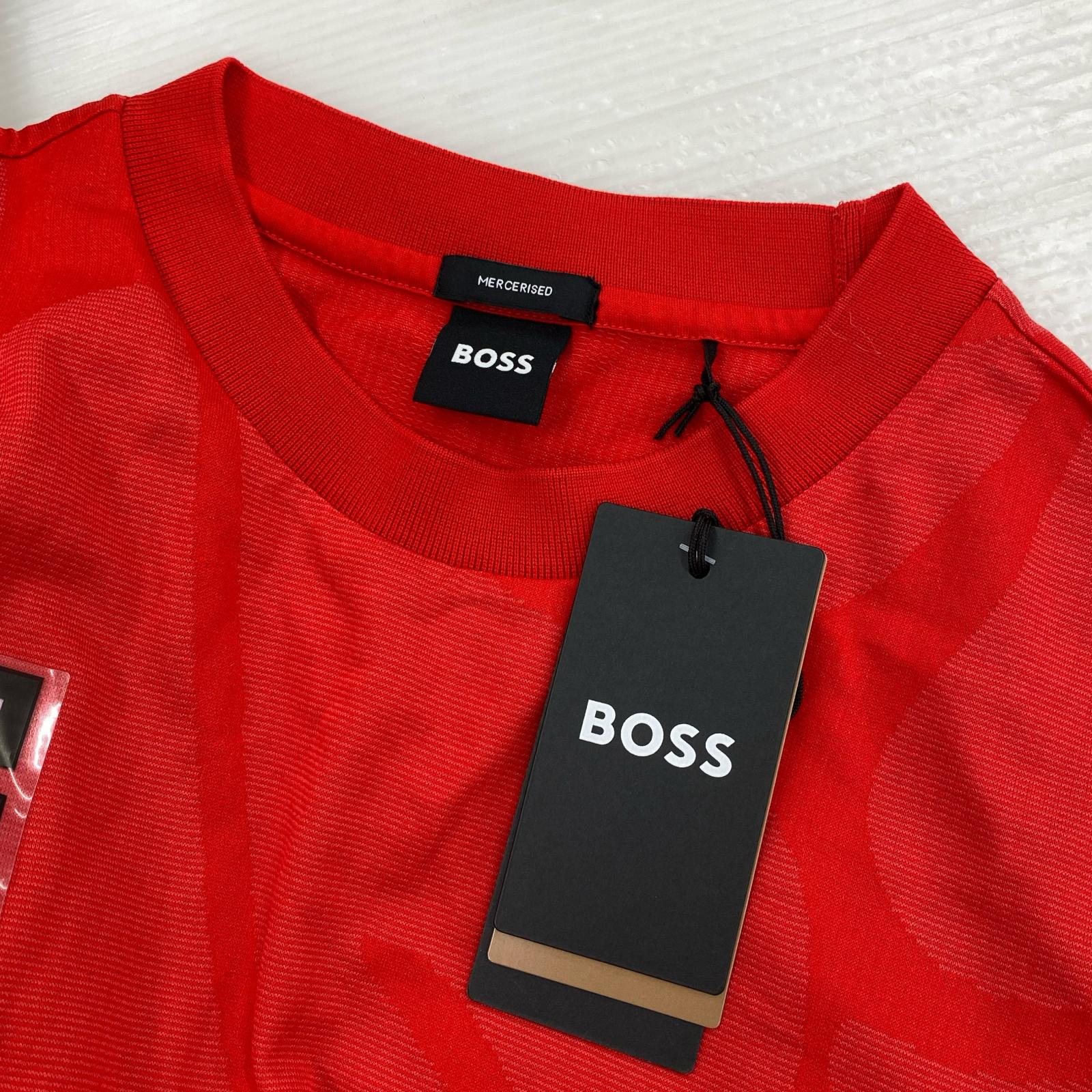半袖Tシャツ 総柄 赤 M レッド