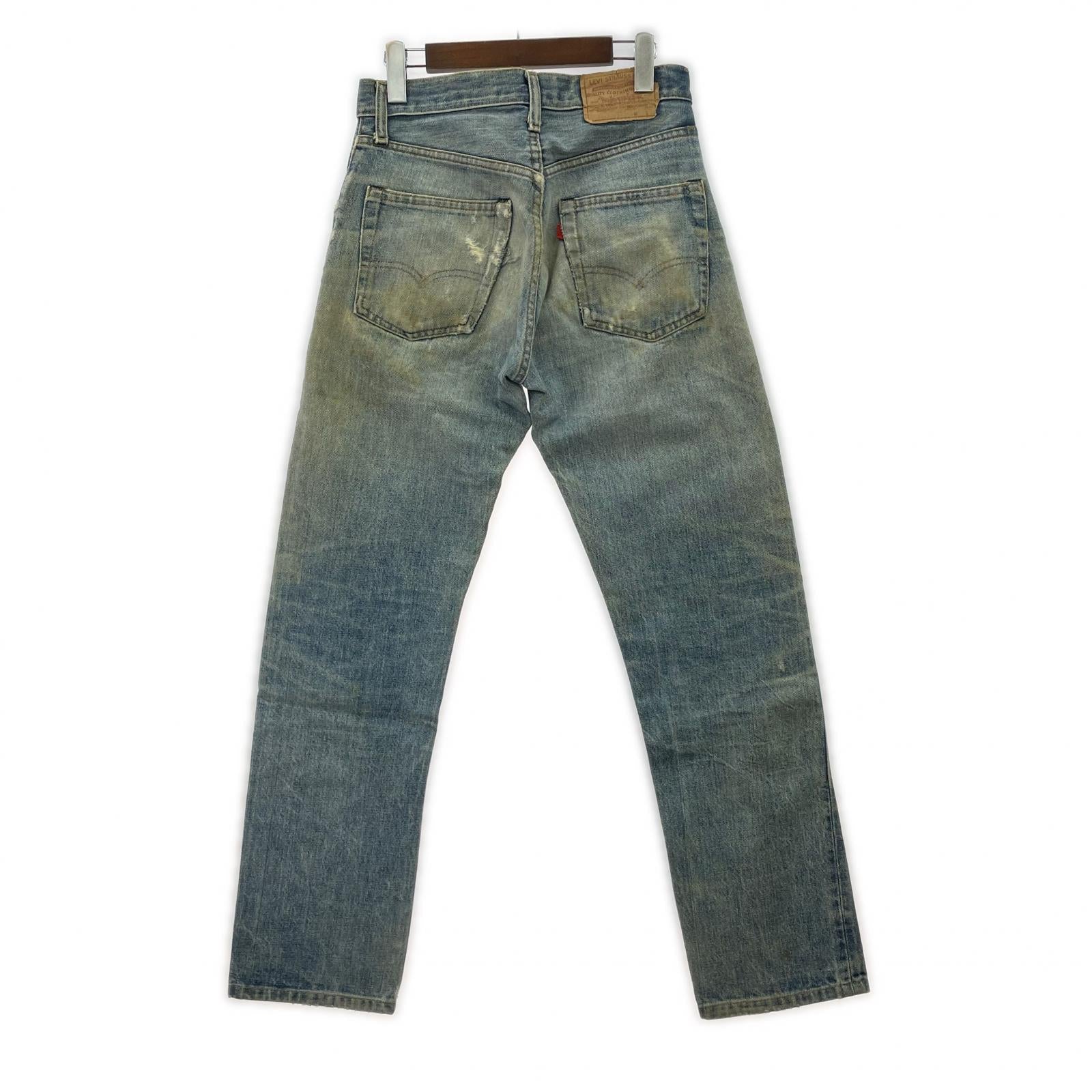 デニムパンツ 70s 505 ボタン裏8 インディゴ 実寸W29 30 ブルー