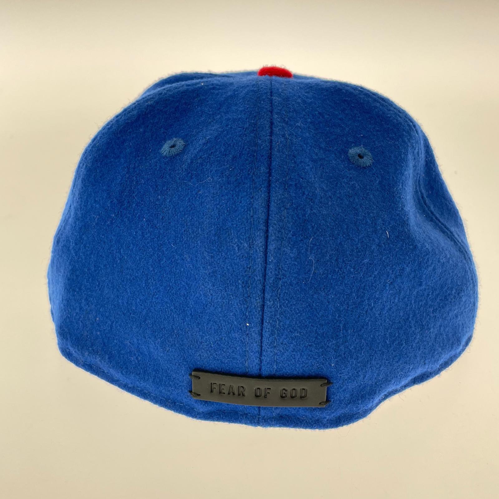 キャップ NEW ERA×ESSENTIALS FEAR OF GOD 59FIFTY キャップ ブルー
