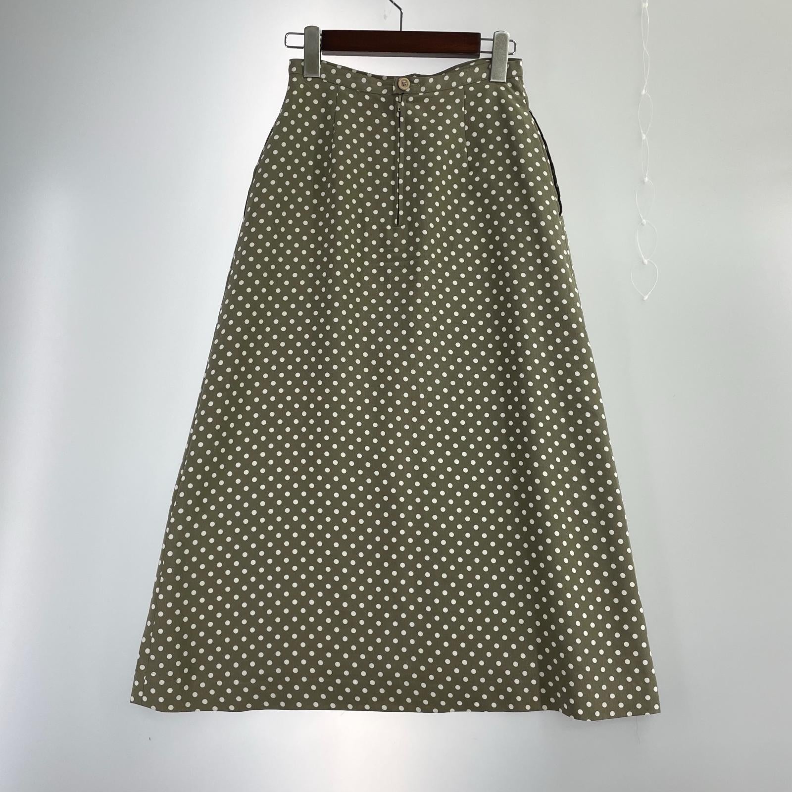 長袖シャツ ドットリボン セットアップ GRY グレー