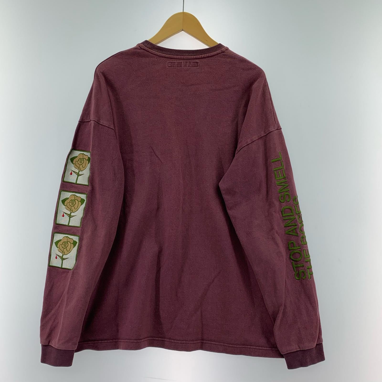 スウェット Children of the discordance SASTR ROSE EMBROIDERY PO COTDS-208 朱 (2) 2 ワインレッド
