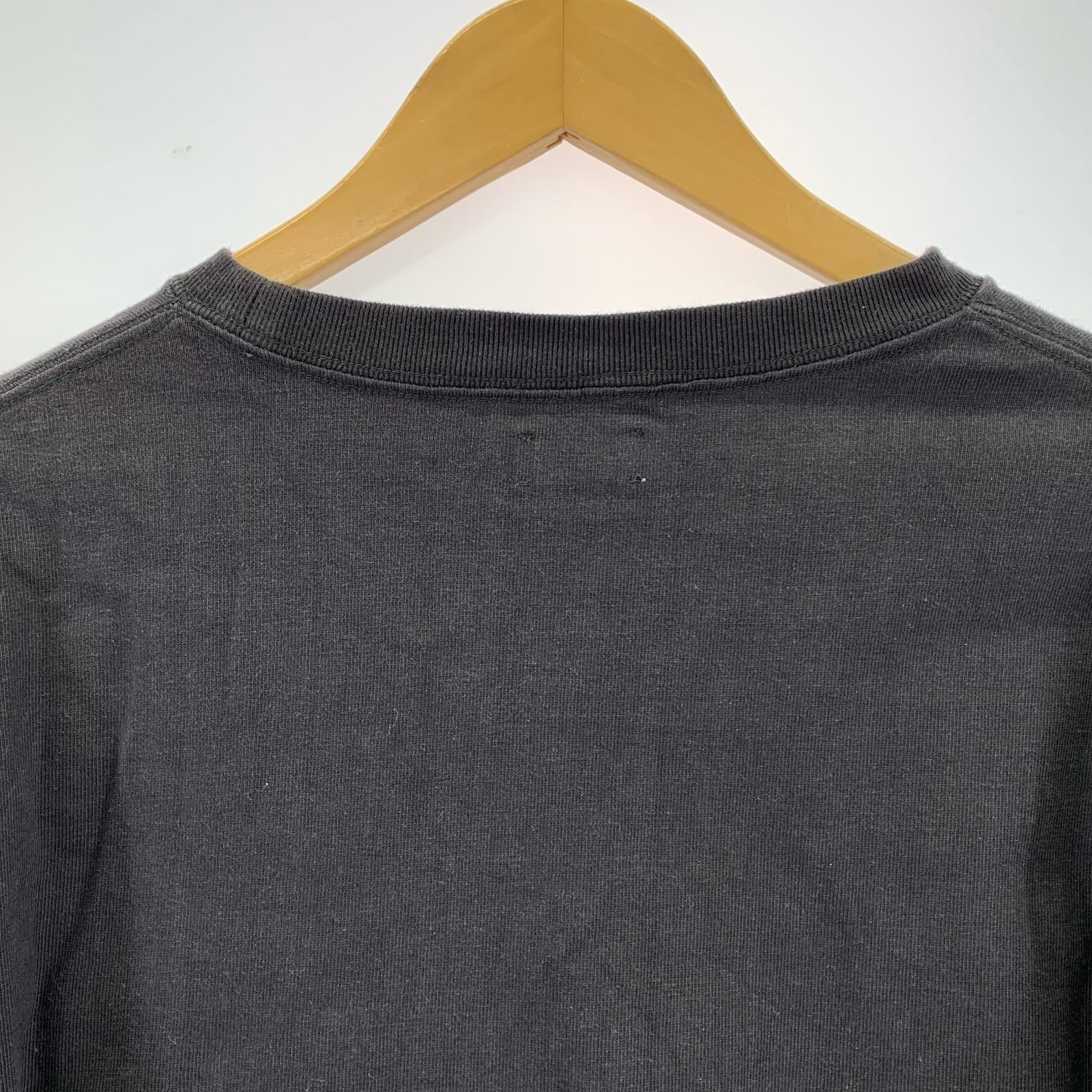 長袖Tシャツ CIOTA スビンコットン 10/- 度詰め 釣り天竺 ポケット付き ロンT 黒 (6) ブラック
