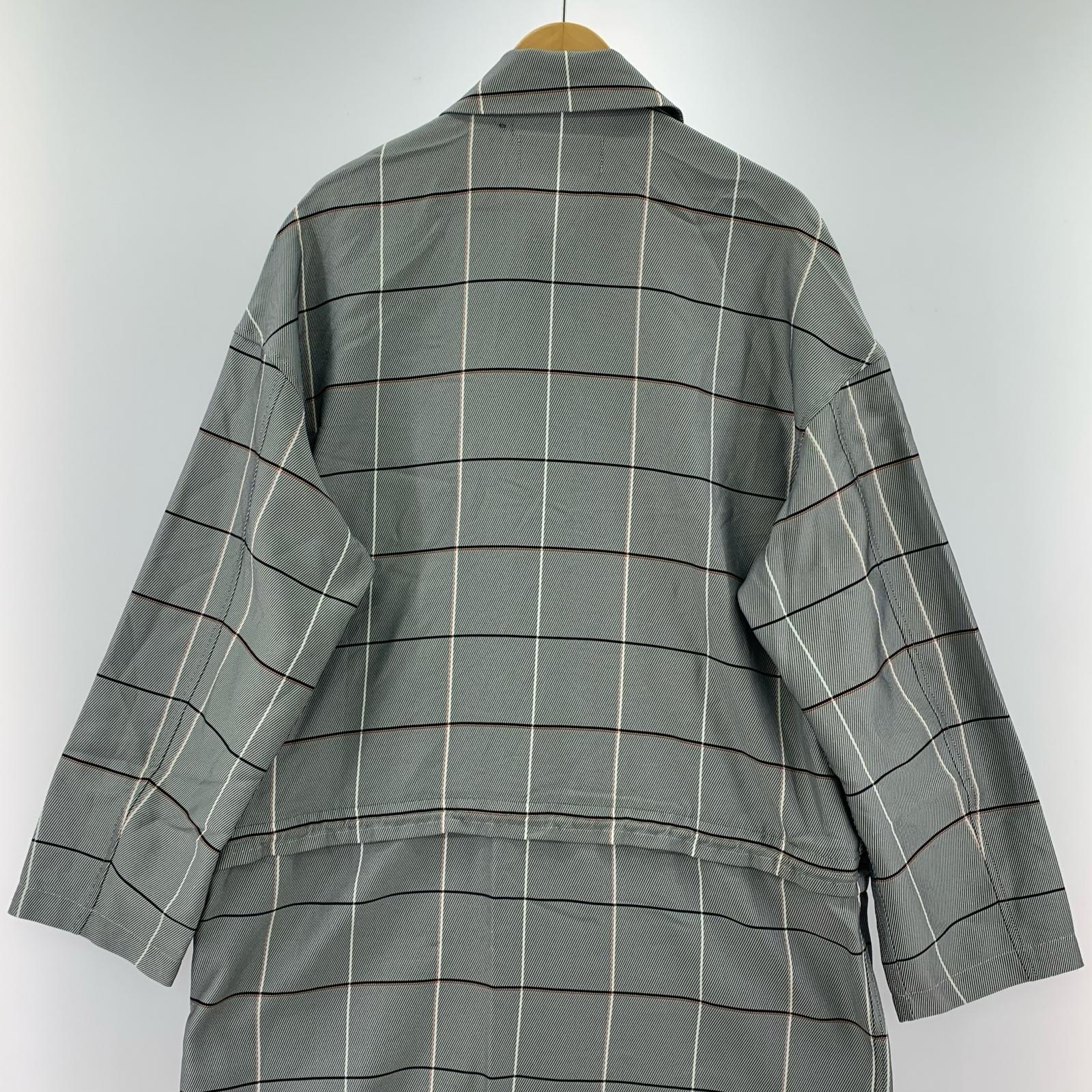 その他アウター FFIXXED STUDIOUS チェックコート SS18-M035 グレー (M) M グレー