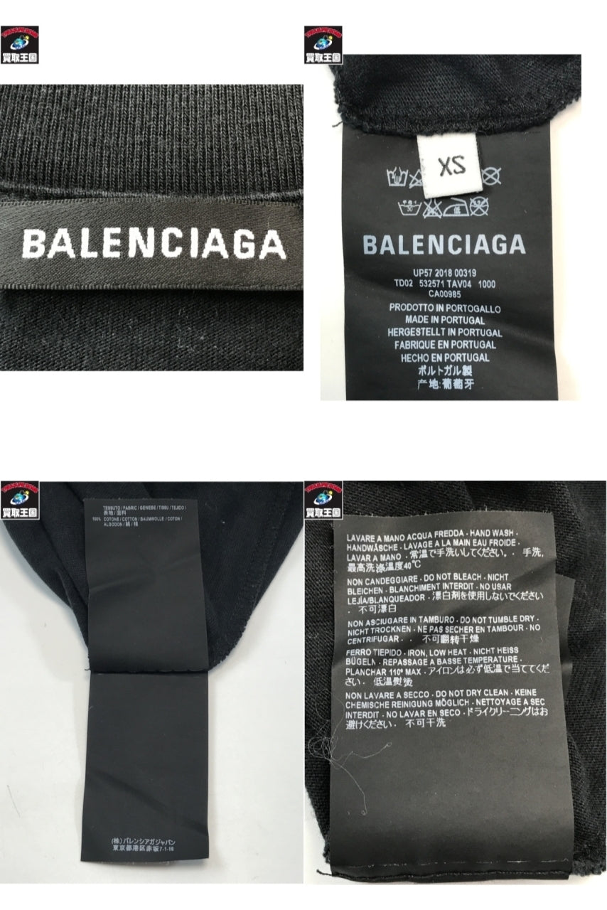 BALENCIAGA/バックプリント/Tシャツ