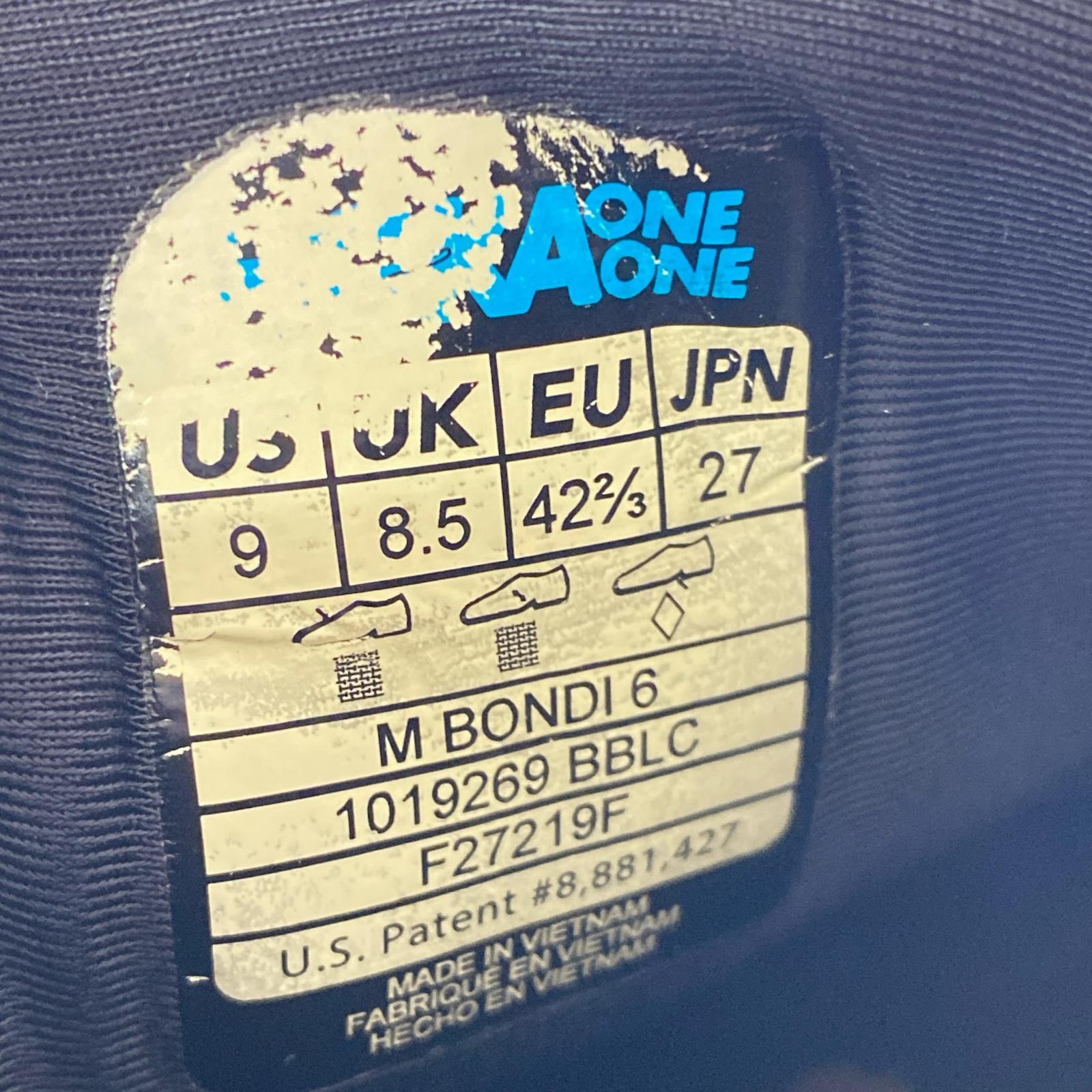 スニーカー M BONDI 9/BLK/27CM 27cm (US9 UK8 1/2 EU44) ブラック
