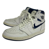 スニーカー AJ1 RETRO HIGH OG METALLIC NAVY (28.5㎝) 28.5cm (US10 1/2 UK10 EU47) ホワイト
