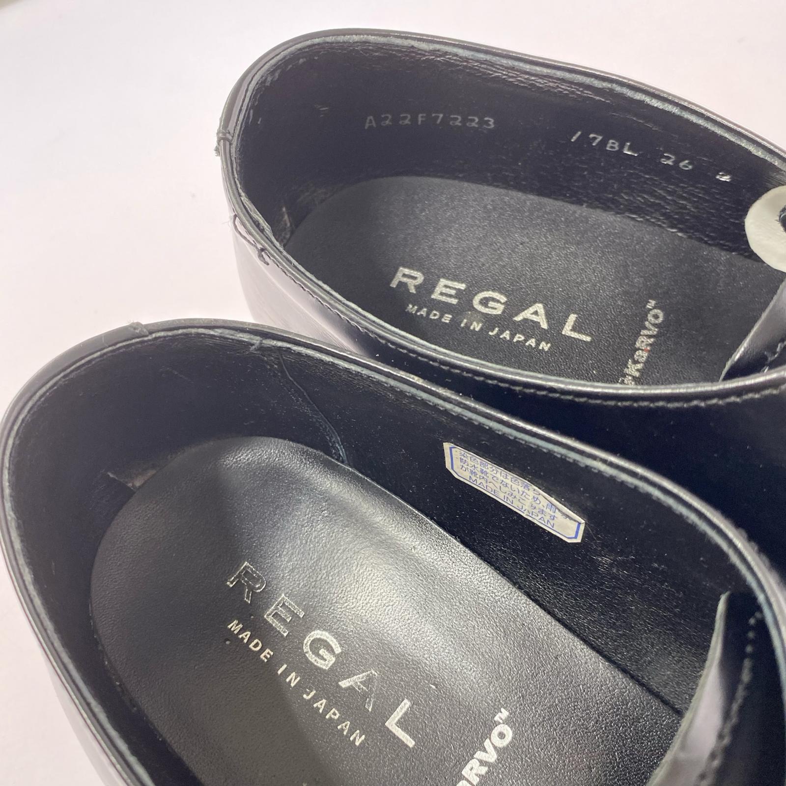 シューズ REGAL モンクストラップシューズ 26.0cm ブラック