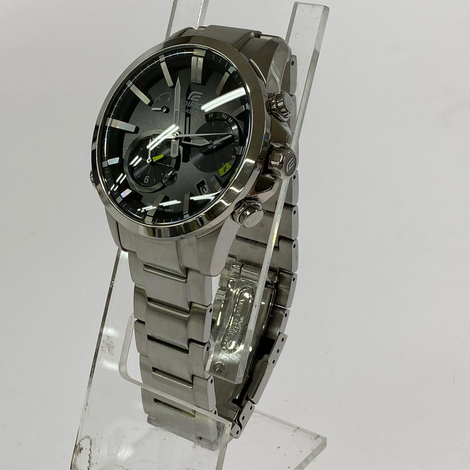 腕時計 EDIFICE EQB-501D-1AJF TIME TRAVELLER シルバー