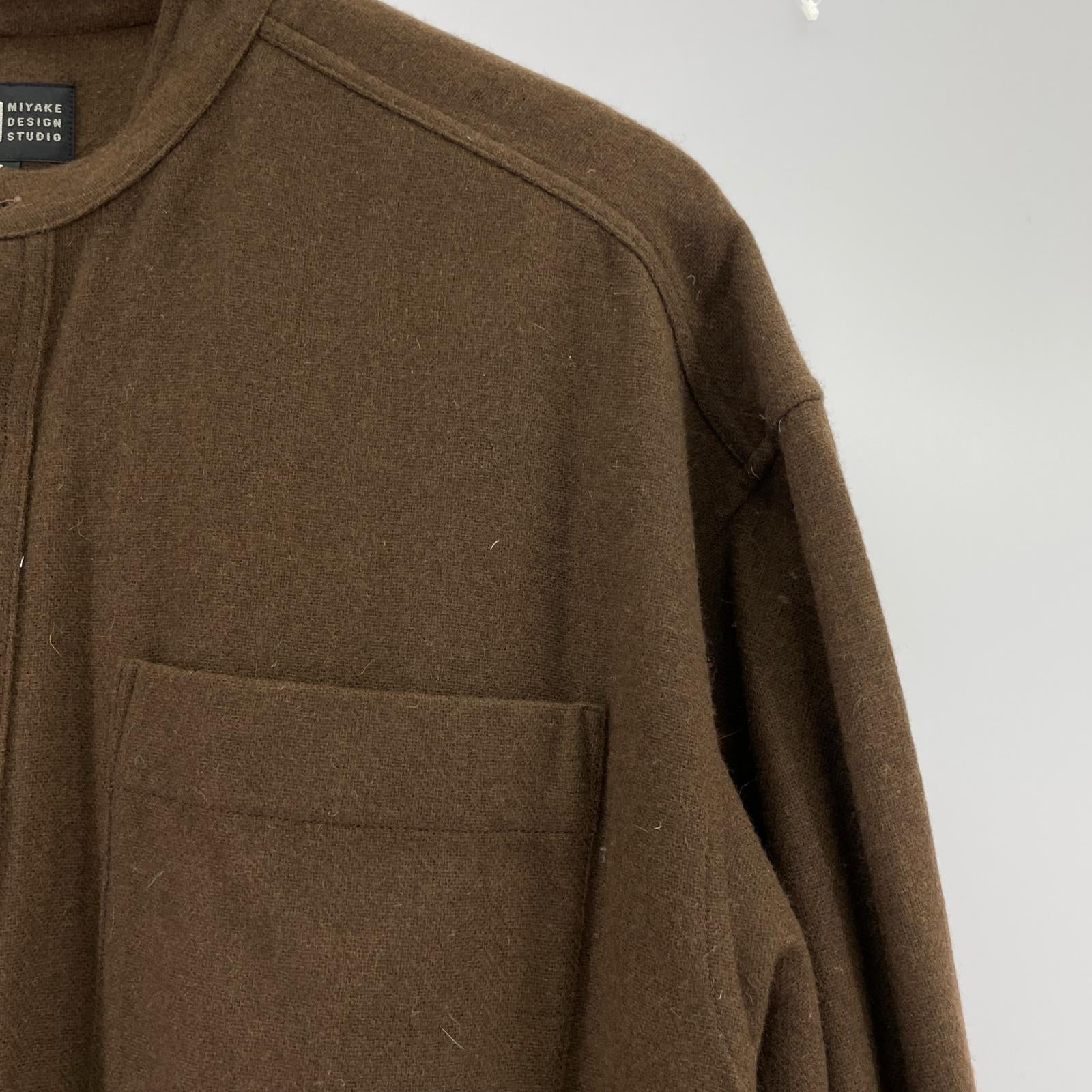長袖シャツ ISSEY MIYAKE 長袖シャツ L ブラウン