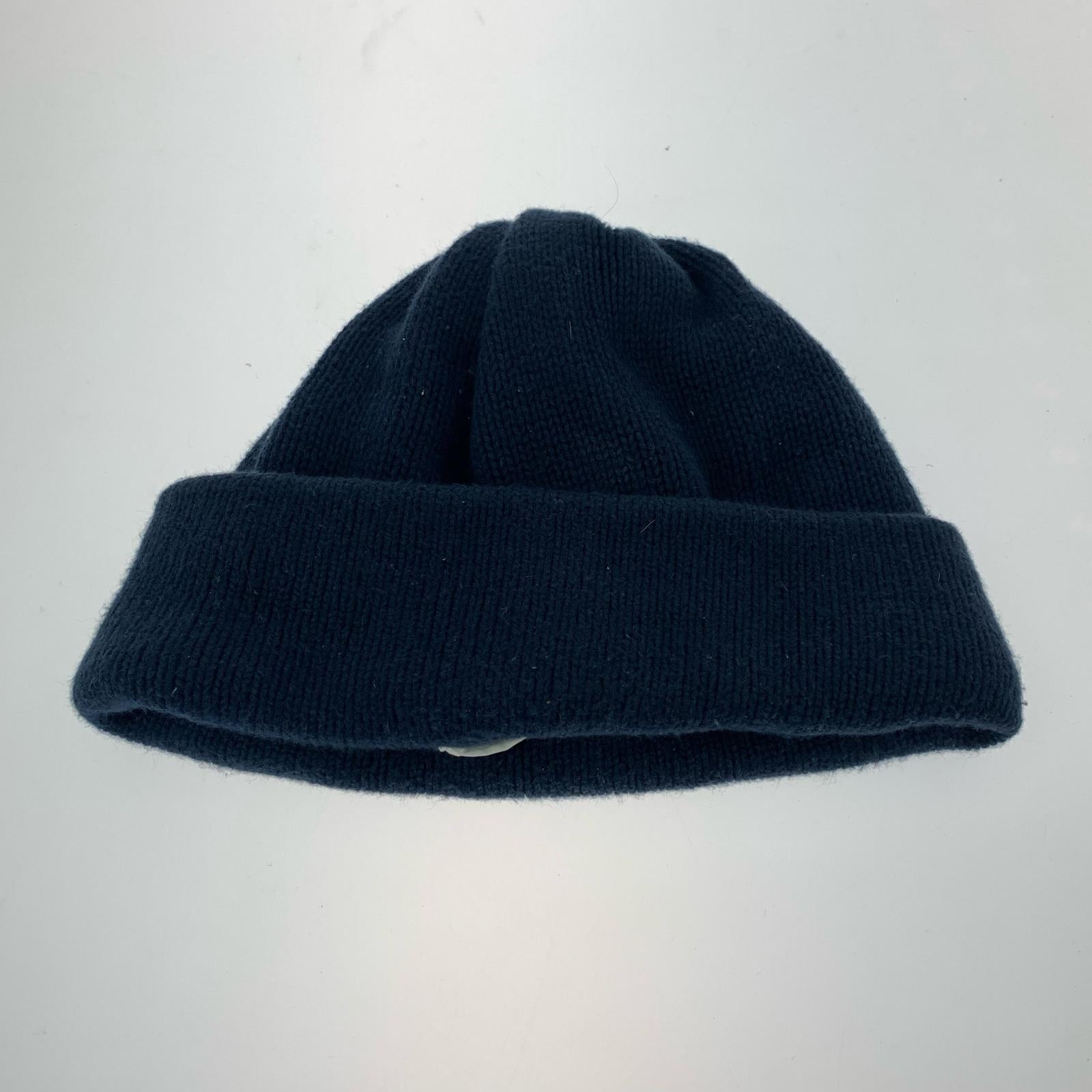 ニットキャップ everyone×COMESANDGOES ロゴビーニー 紺 ネイビー