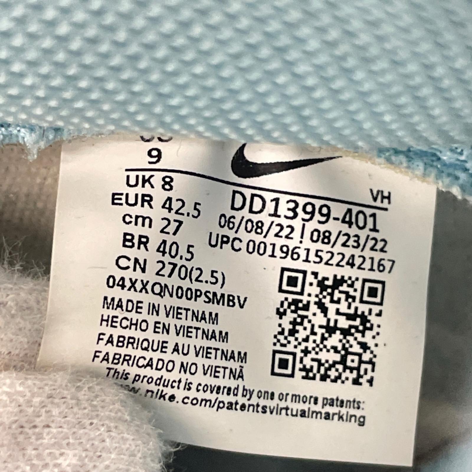 スニーカー NIKE DUNK HIGH Blue Chill DD1399-401 27cm 27cm (US9 UK8 1/2 EU44)